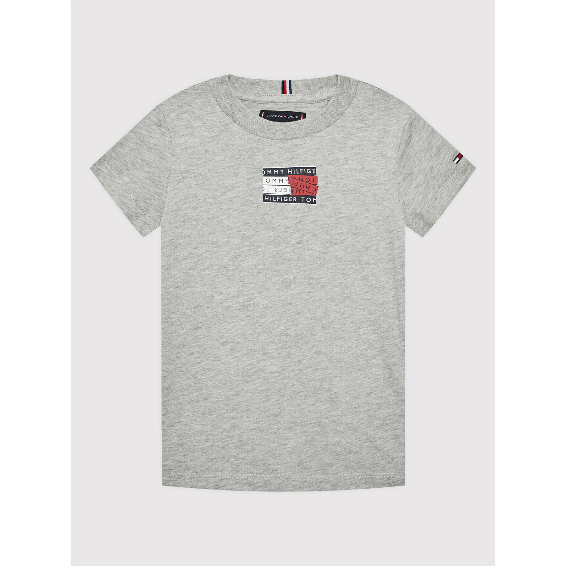 Tommy Hilfiger Тишърт Tape Graphic Tee KB0KB07282 D Сив Regular Fit - Pepit.bg