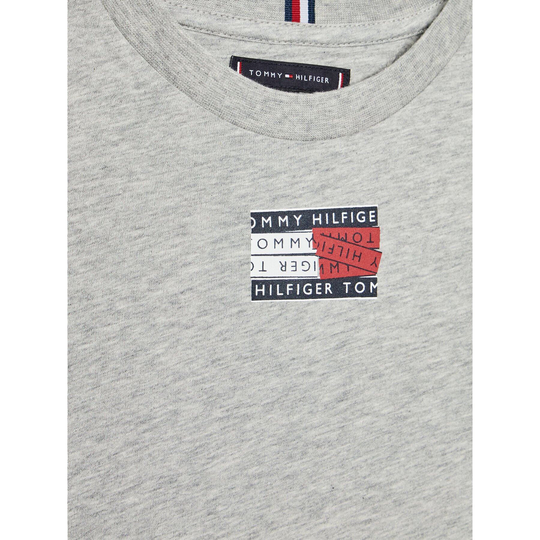 Tommy Hilfiger Тишърт Tape Graphic Tee KB0KB07282 D Сив Regular Fit - Pepit.bg