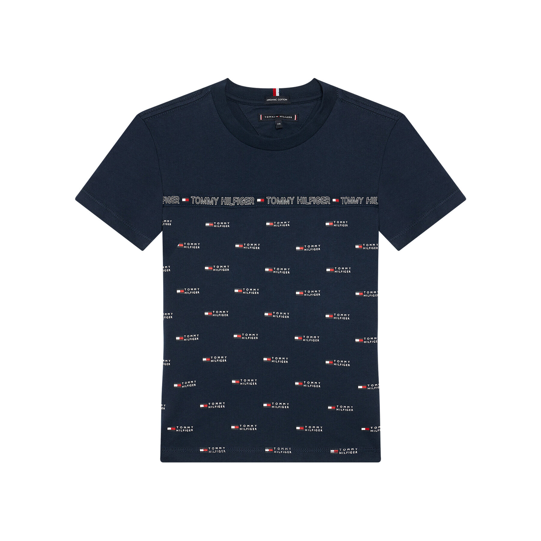 Tommy Hilfiger Тишърт Tape KB0KB06524 D Тъмносин Regular Fit - Pepit.bg