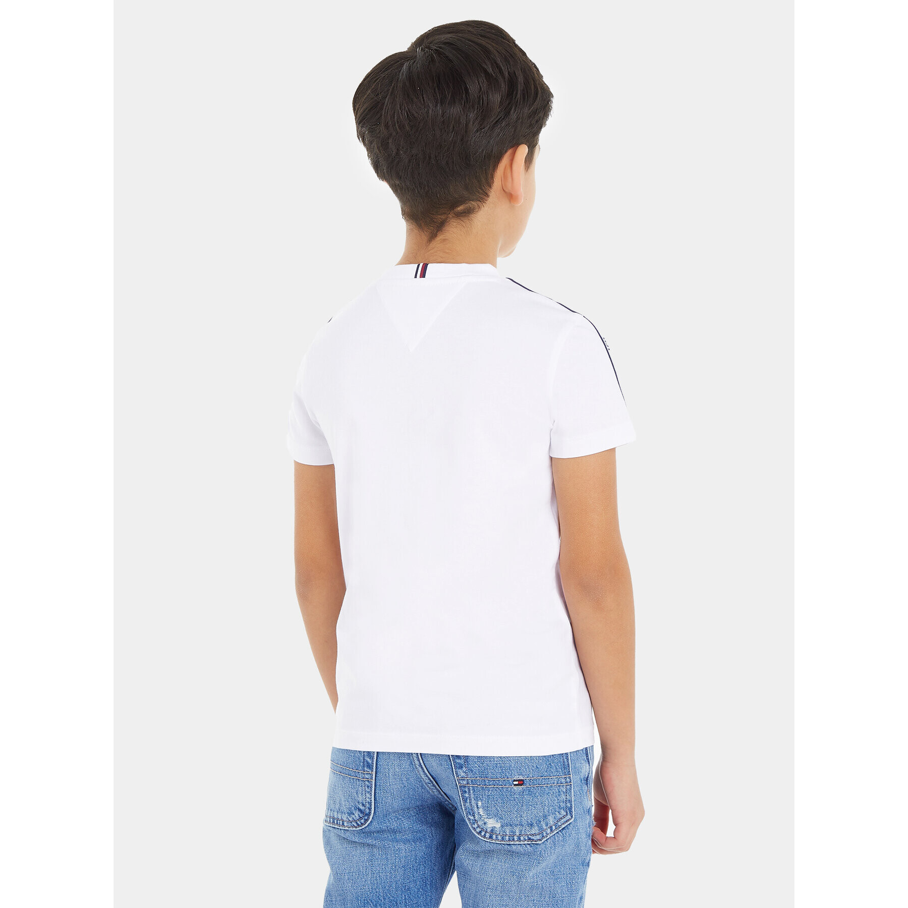 Tommy Hilfiger Тишърт Tape KB0KB08782 M Бял Regular Fit - Pepit.bg