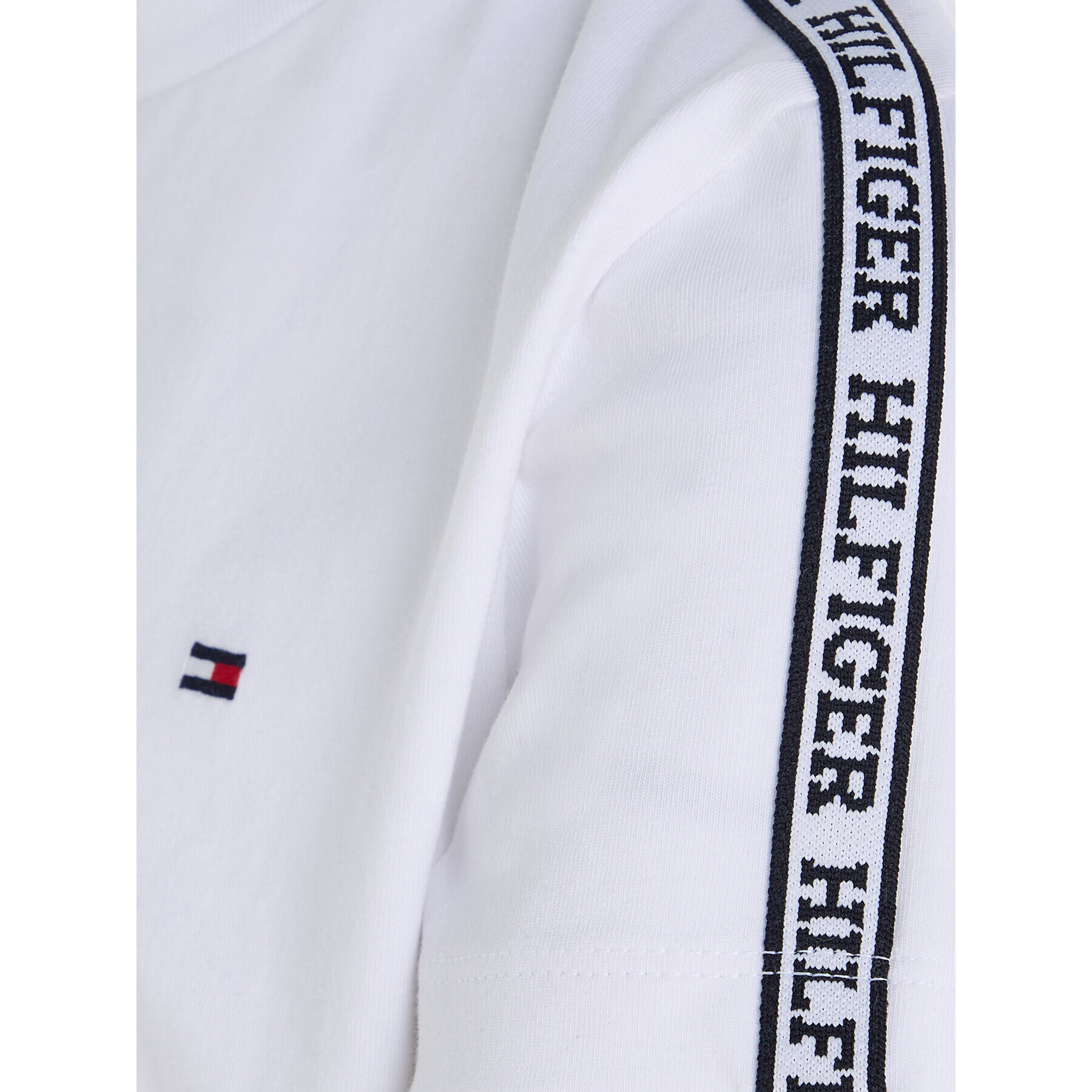 Tommy Hilfiger Тишърт Tape KB0KB08782 M Бял Regular Fit - Pepit.bg