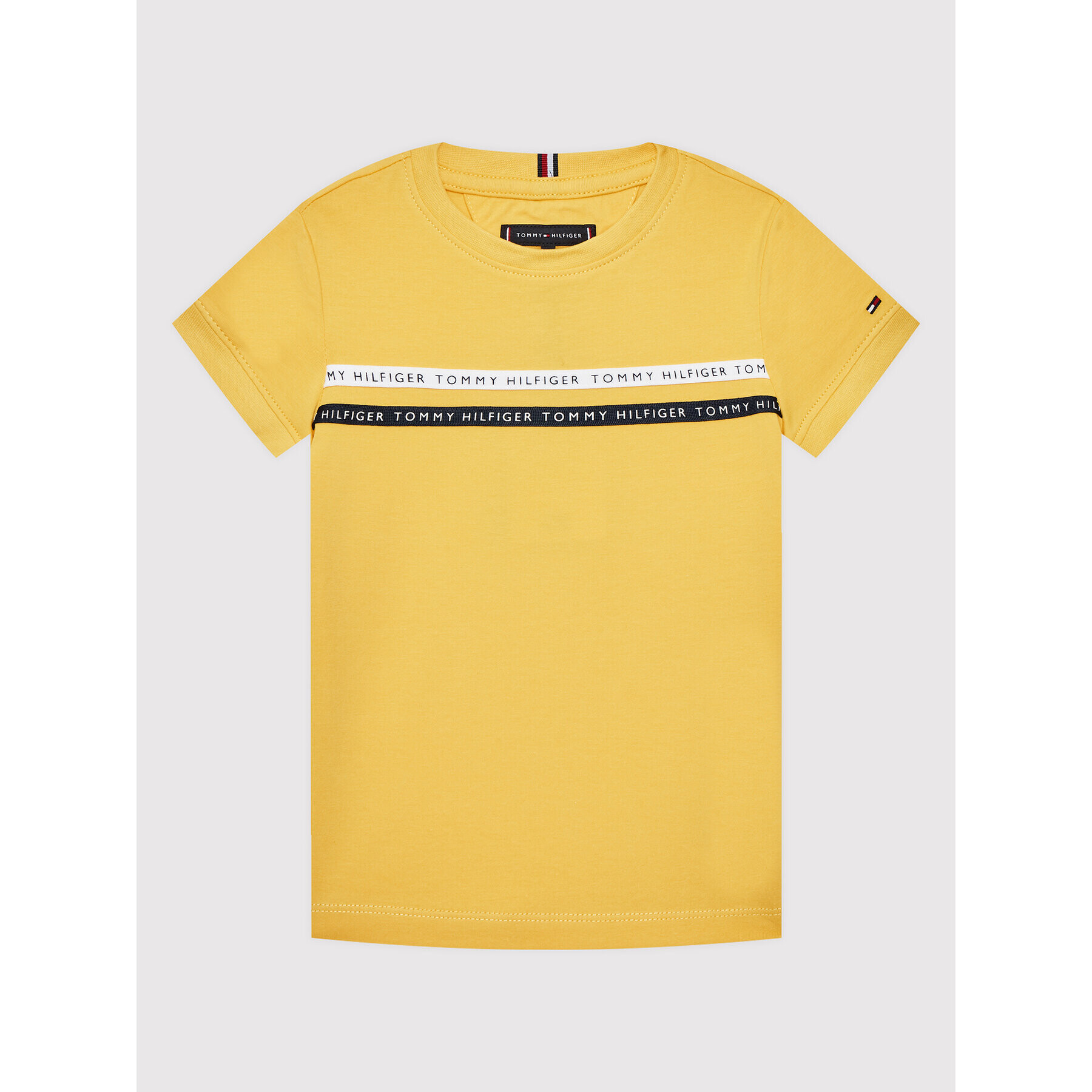 Tommy Hilfiger Тишърт Tape Tee KB0KB07357 M Жълт Regular Fit - Pepit.bg