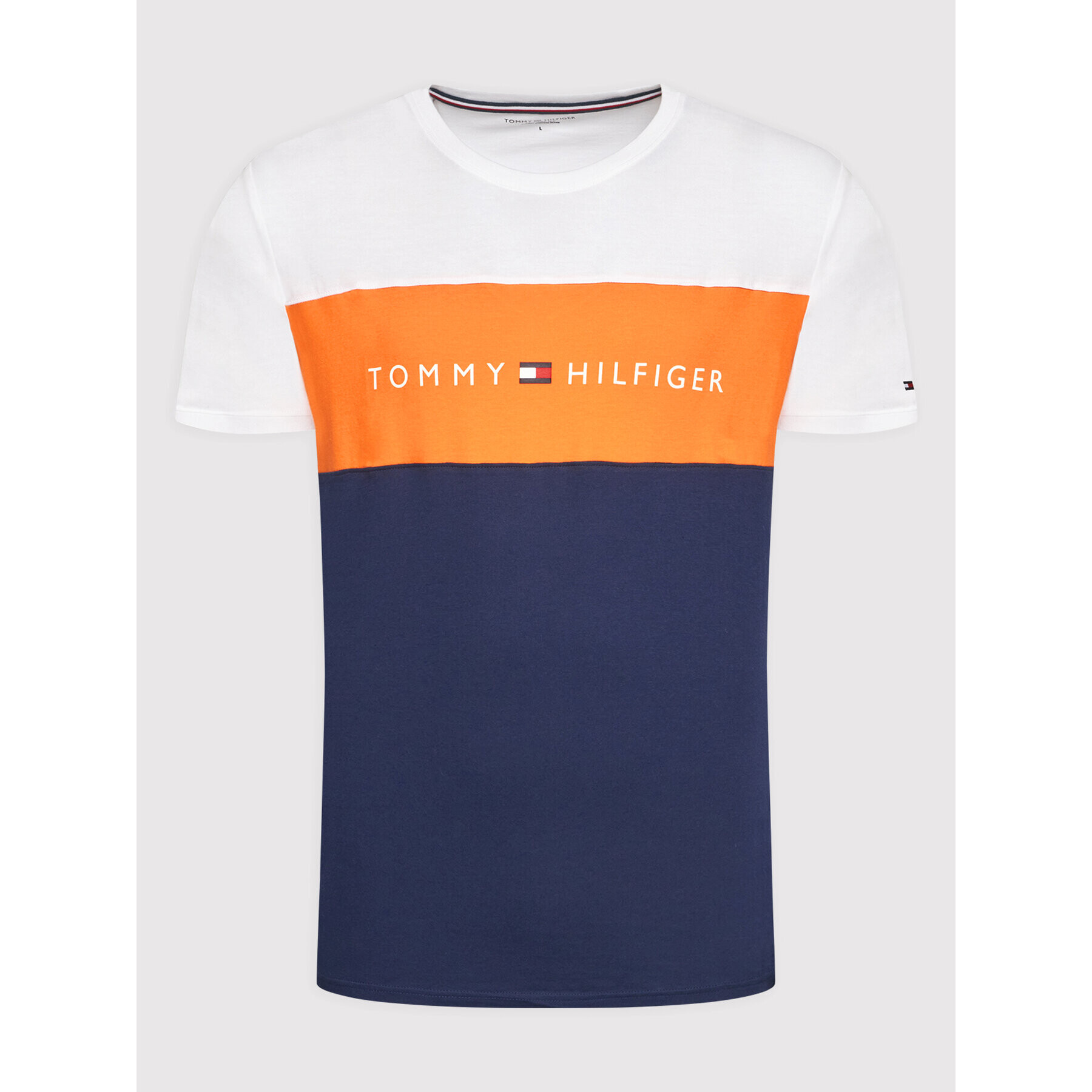 Tommy Hilfiger Тишърт Tee Logo UM0UM01170 Бял Regular Fit - Pepit.bg