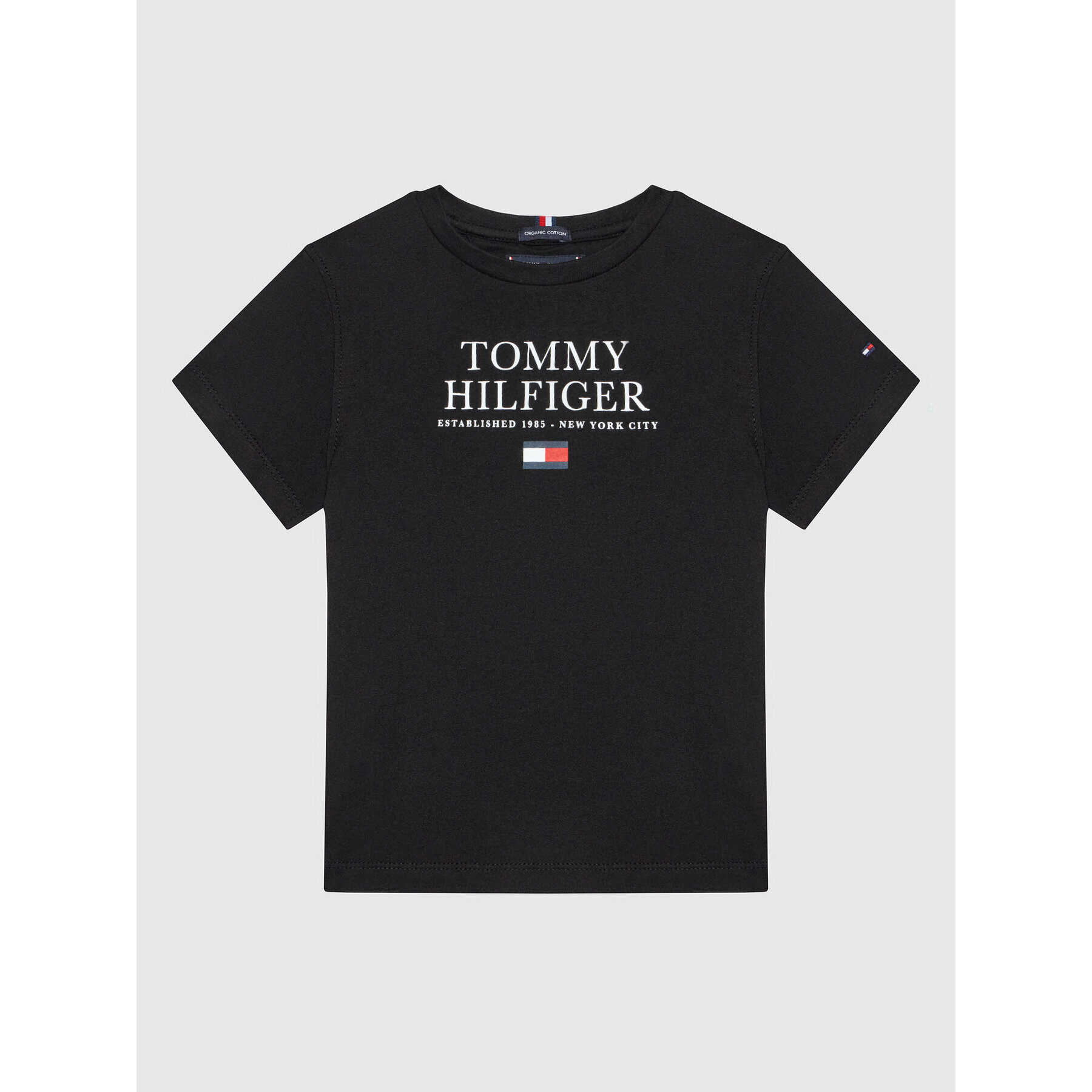 Tommy Hilfiger Тишърт Th Logo KB0KB07012 D Черен Regular Fit - Pepit.bg