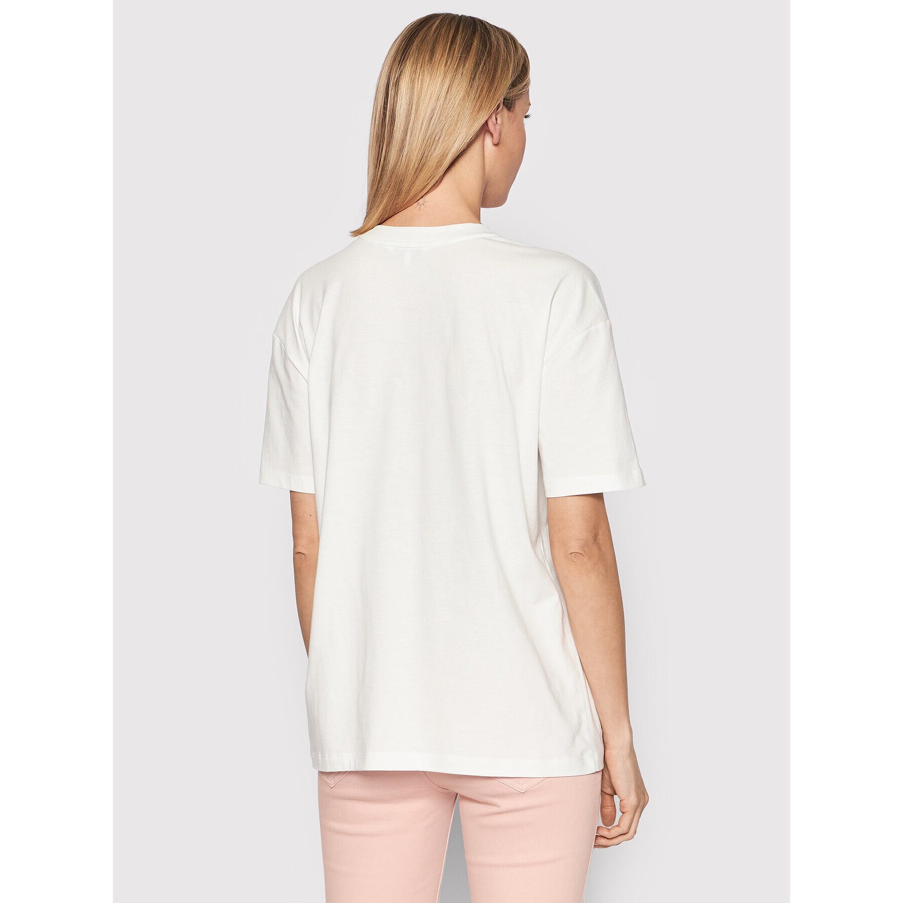 Tommy Hilfiger Тишърт Th Script WW0WW35487 Бял Relaxed Fit - Pepit.bg