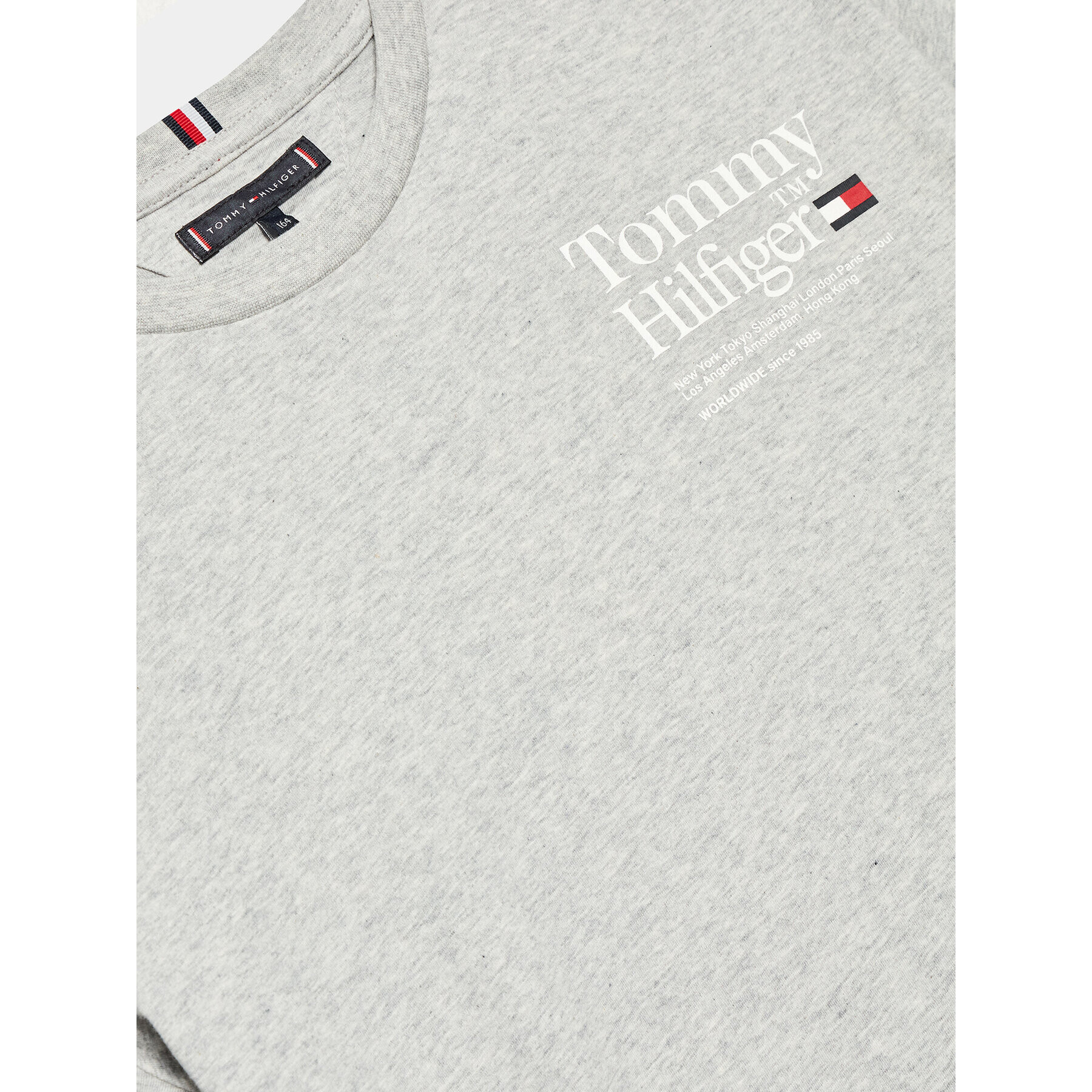 Tommy Hilfiger Тишърт Timeless KB0KB08211 D Сив Regular Fit - Pepit.bg