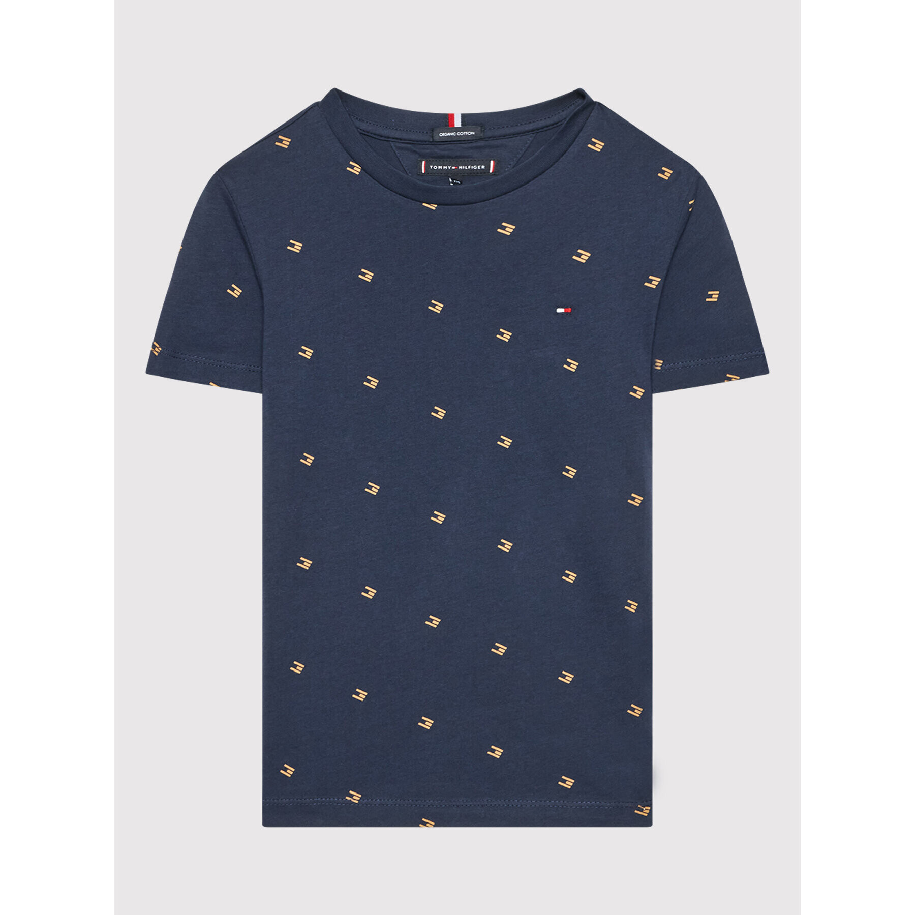 Tommy Hilfiger Тишърт Tonal Flag KB0KB06887 D Тъмносин Regular Fit - Pepit.bg