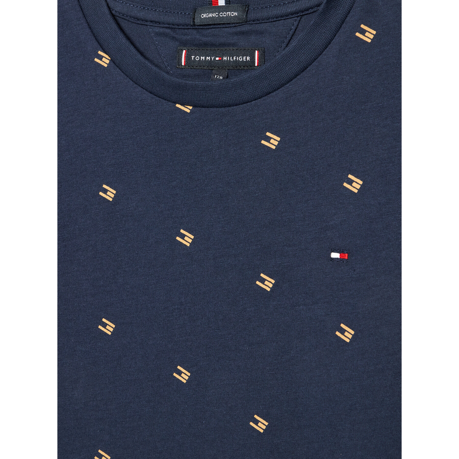 Tommy Hilfiger Тишърт Tonal Flag KB0KB06887 D Тъмносин Regular Fit - Pepit.bg