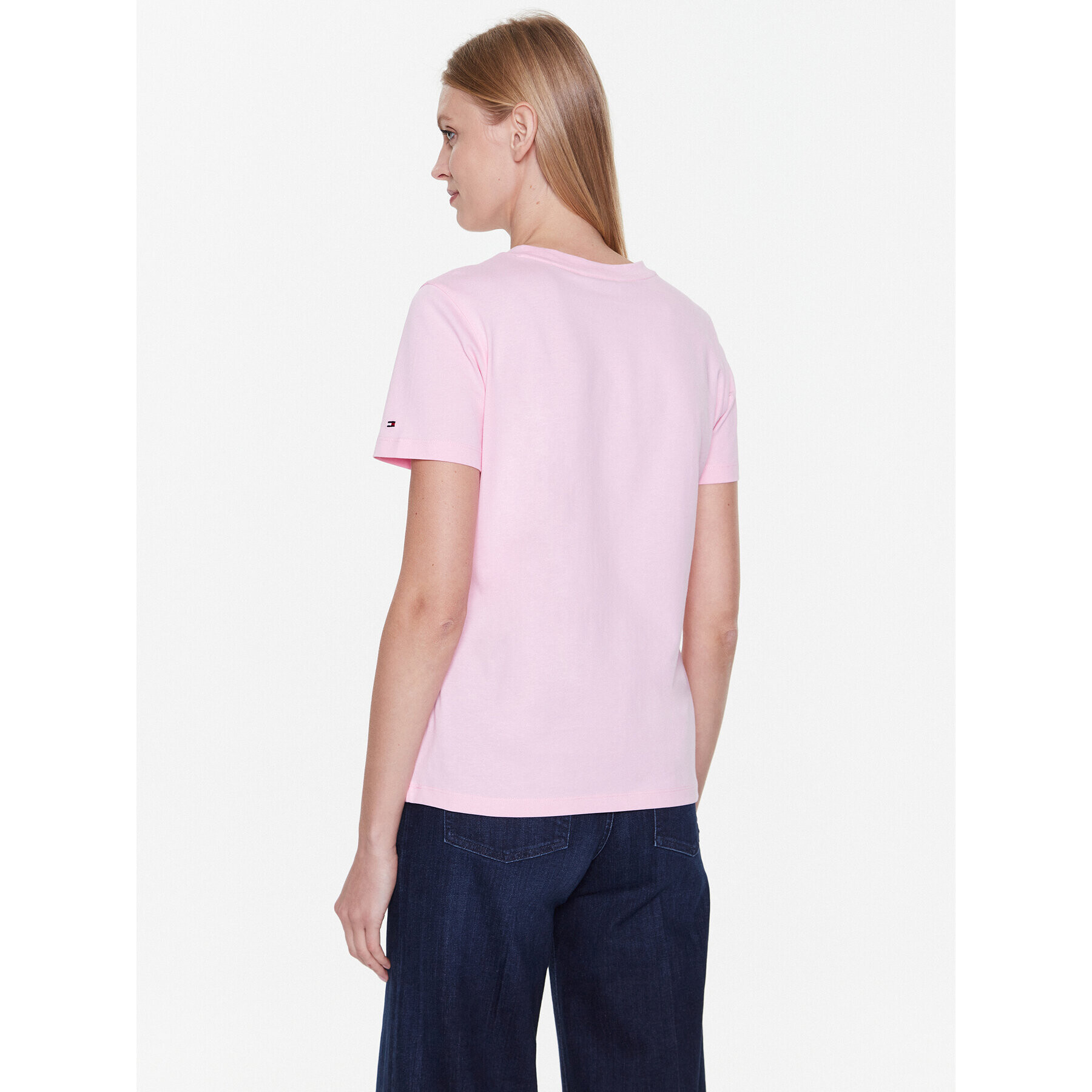 Tommy Hilfiger Тишърт Tonal WW0WW37562 Розов Regular Fit - Pepit.bg
