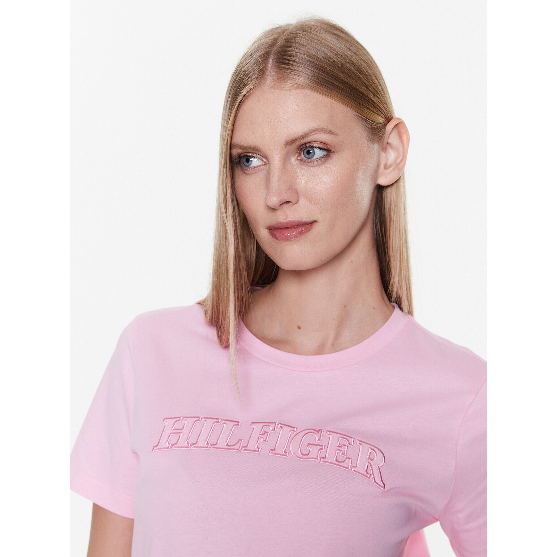 Tommy Hilfiger Тишърт Tonal WW0WW37562 Розов Regular Fit - Pepit.bg