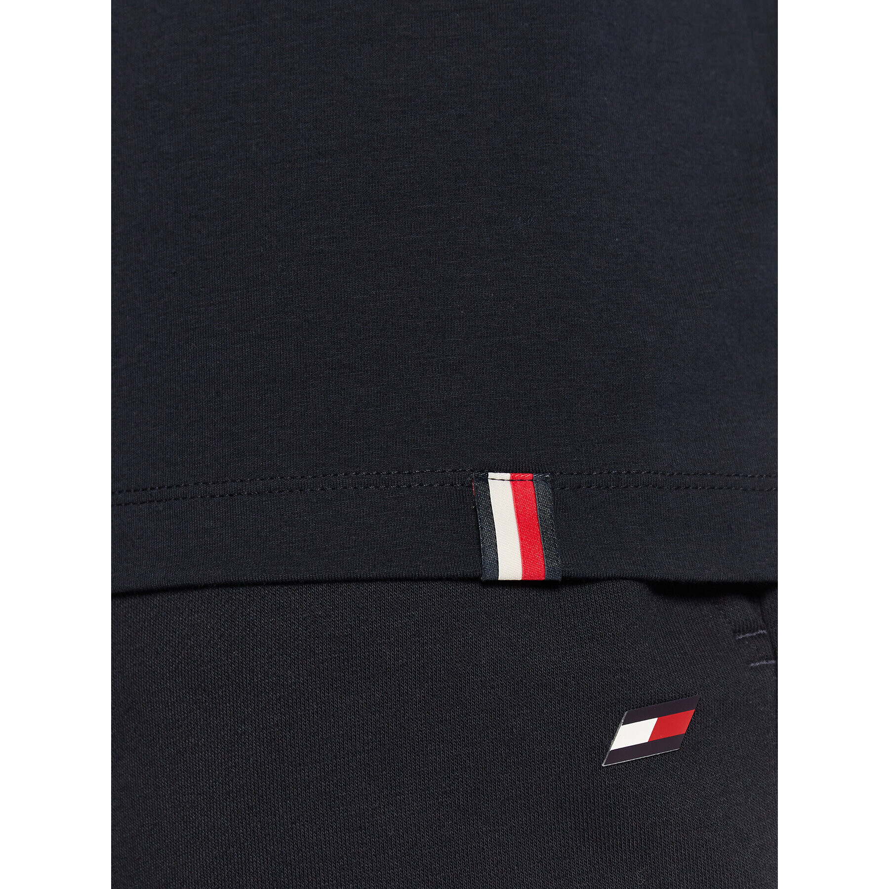 Tommy Hilfiger Тишърт Trim MW0MW27573 Тъмносин Regular Fit - Pepit.bg