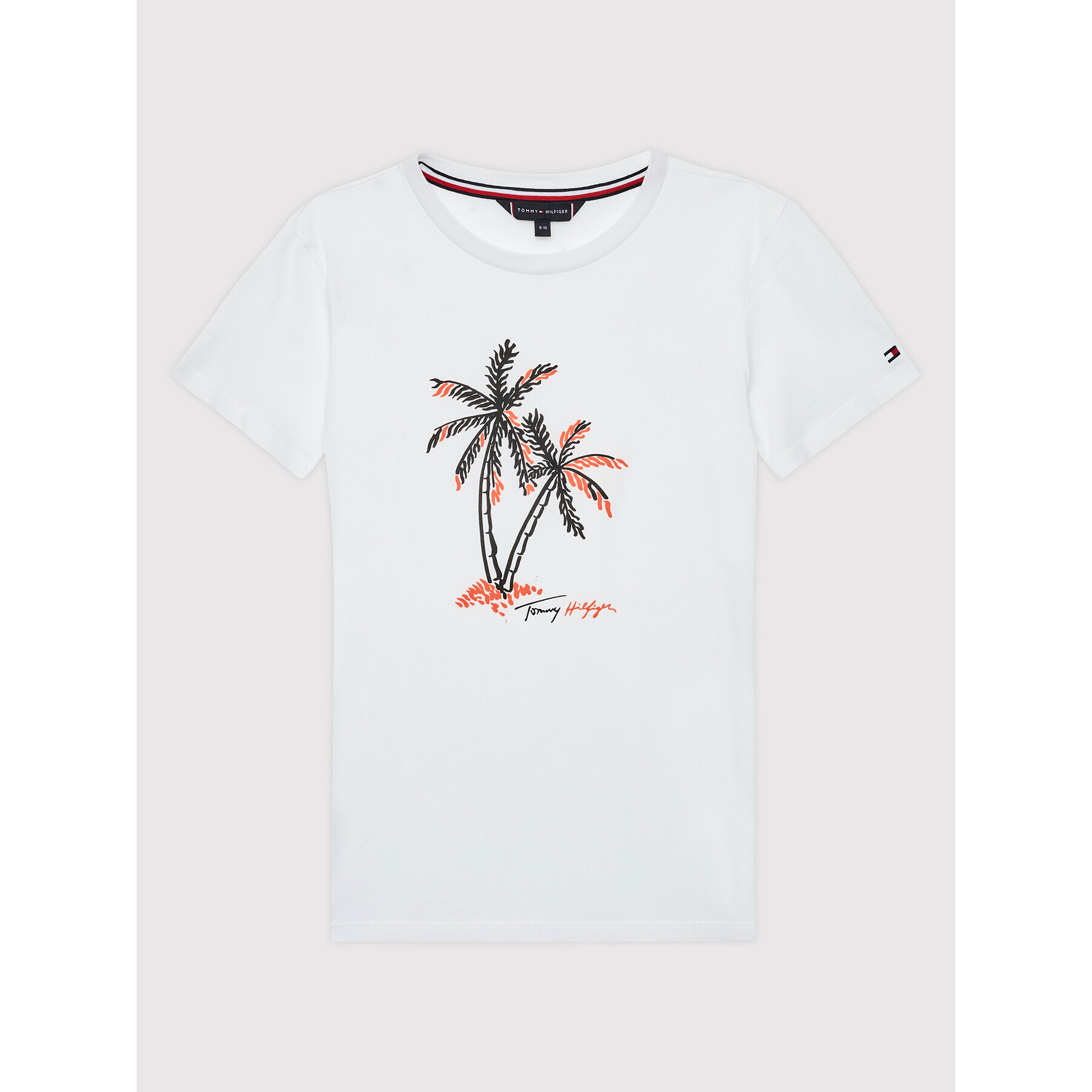 Tommy Hilfiger Тишърт UB0UB00427 Бял Regular Fit - Pepit.bg