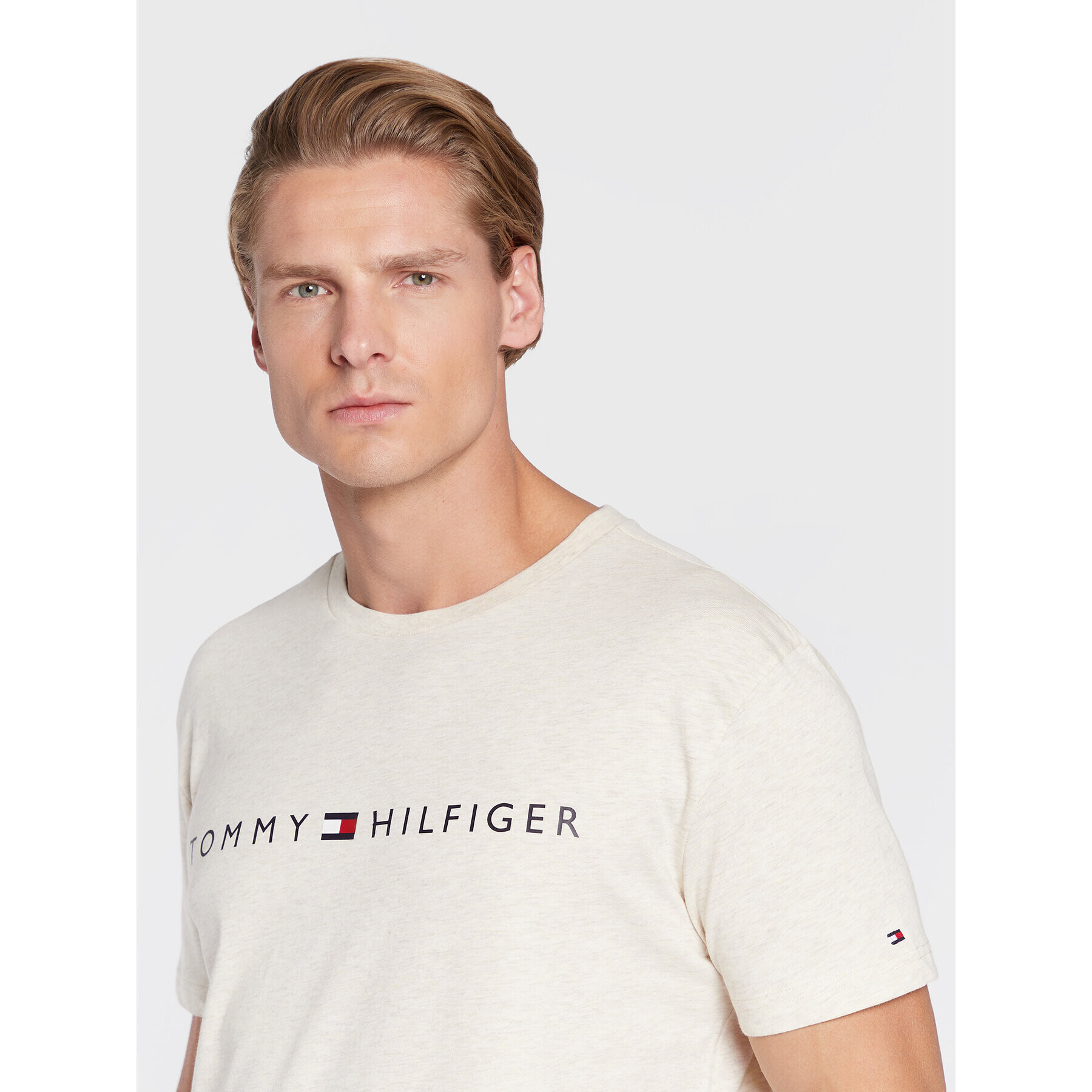 Tommy Hilfiger Тишърт UM0UM01434 Бежов Regular Fit - Pepit.bg