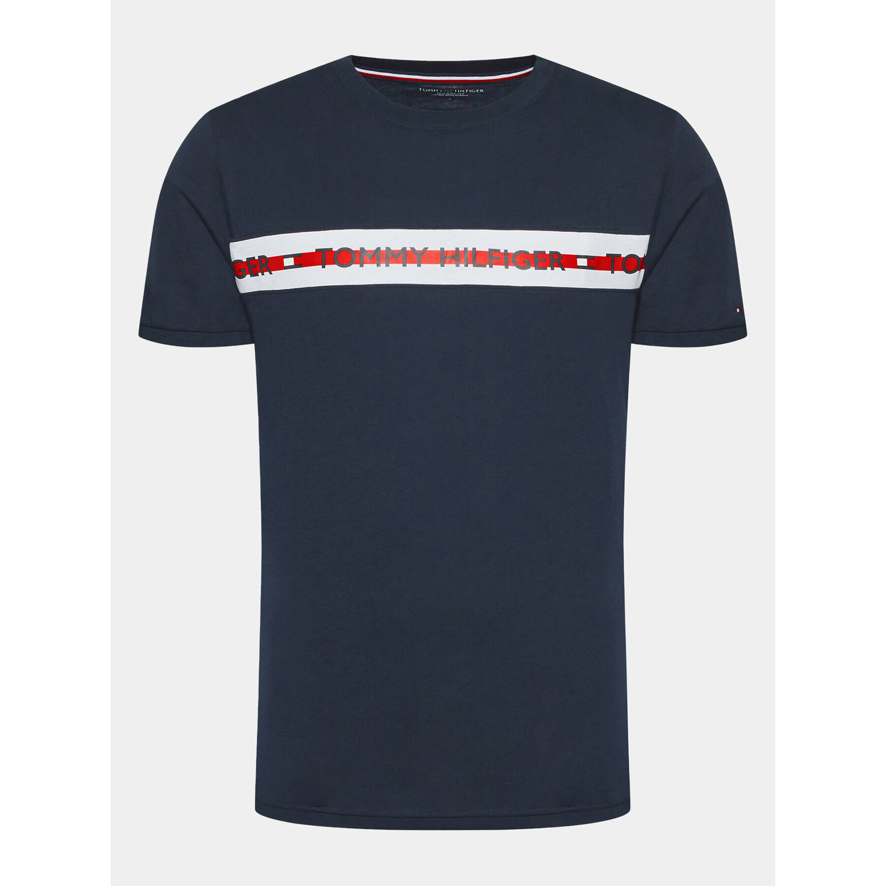 Tommy Hilfiger Тишърт UM0UM01915 Тъмносин Regular Fit - Pepit.bg