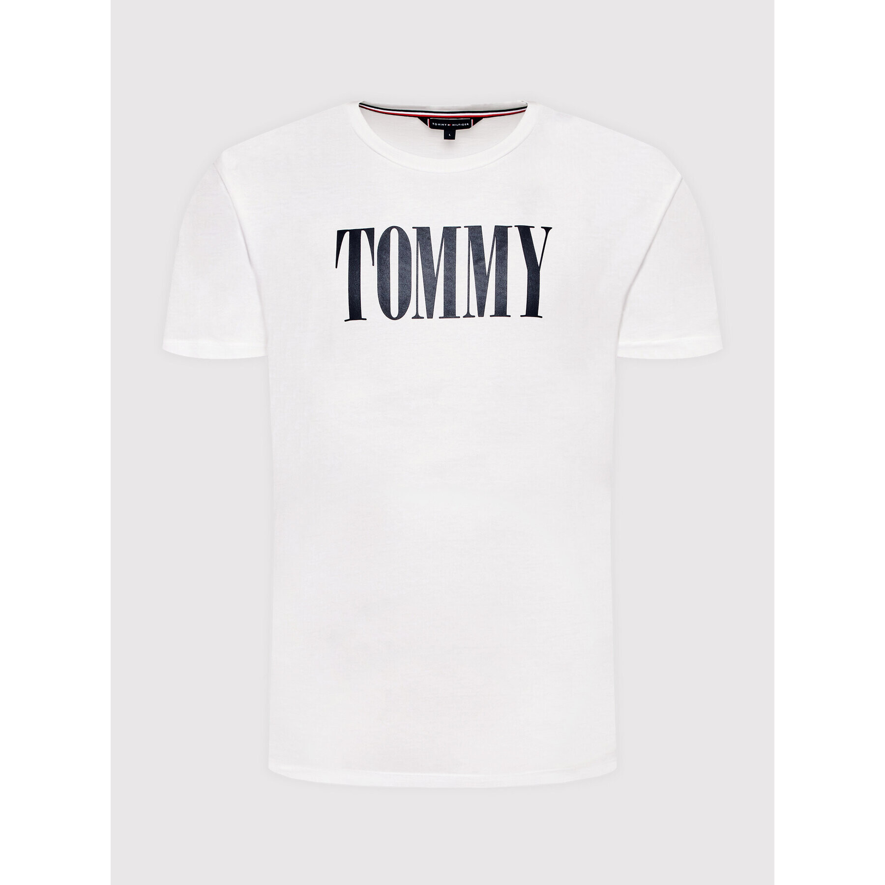 Tommy Hilfiger Тишърт UM0UM02534 Бял Regular Fit - Pepit.bg