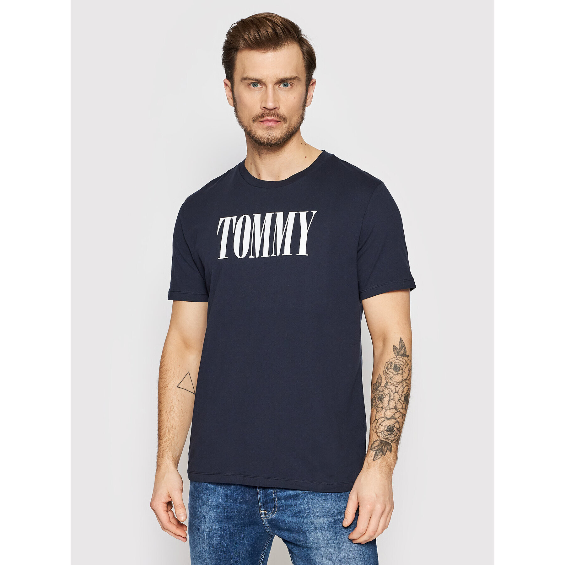 Tommy Hilfiger Тишърт UM0UM02534 Тъмносин Regular Fit - Pepit.bg