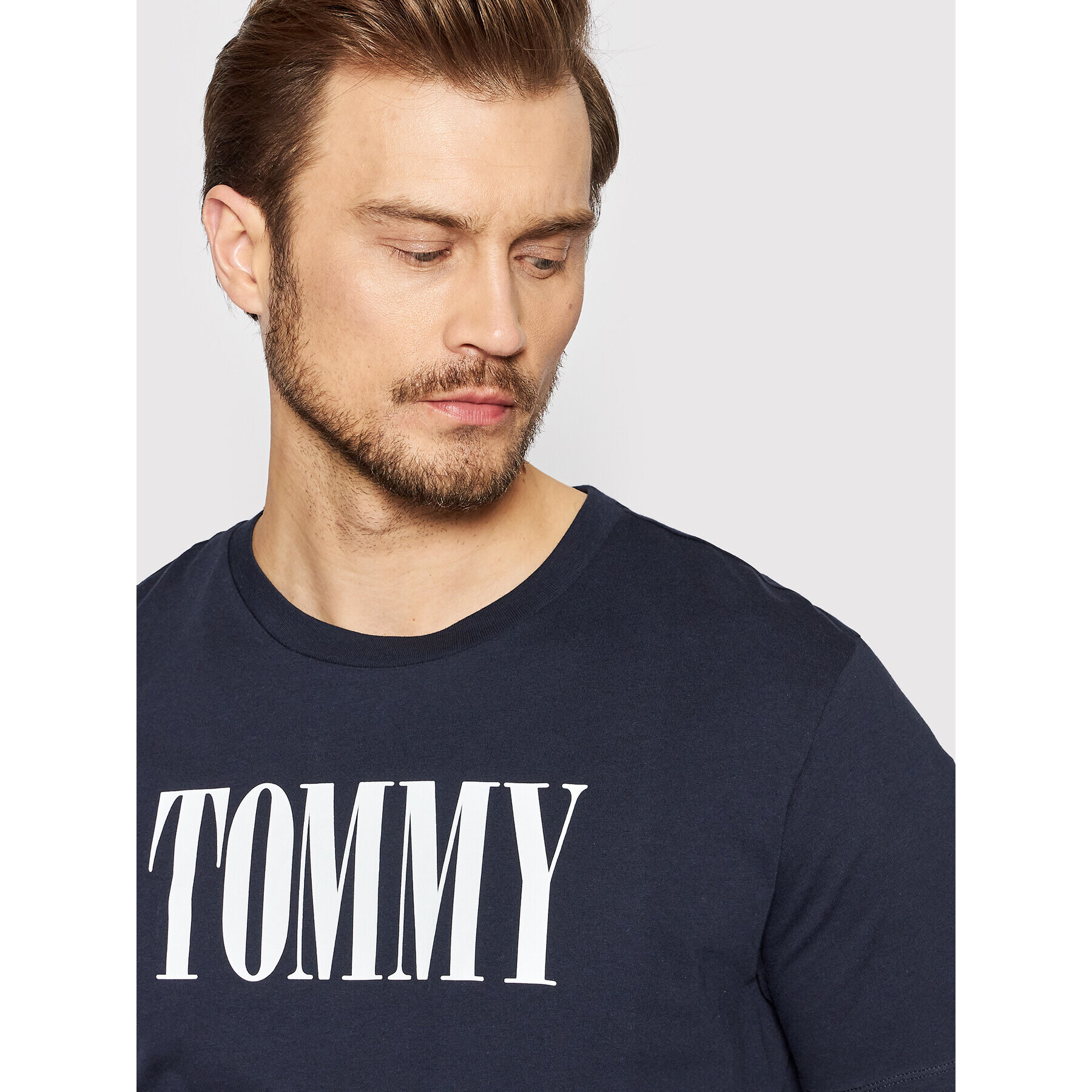 Tommy Hilfiger Тишърт UM0UM02534 Тъмносин Regular Fit - Pepit.bg