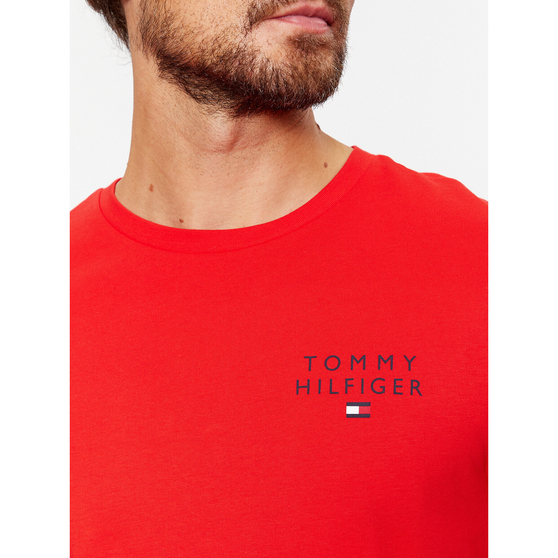 Tommy Hilfiger Тишърт UM0UM02916 Червен Regular Fit - Pepit.bg