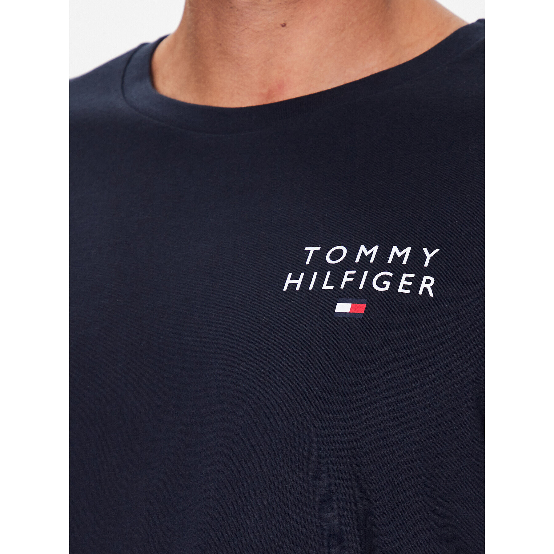 Tommy Hilfiger Тишърт UM0UM02916 Тъмносин Regular Fit - Pepit.bg