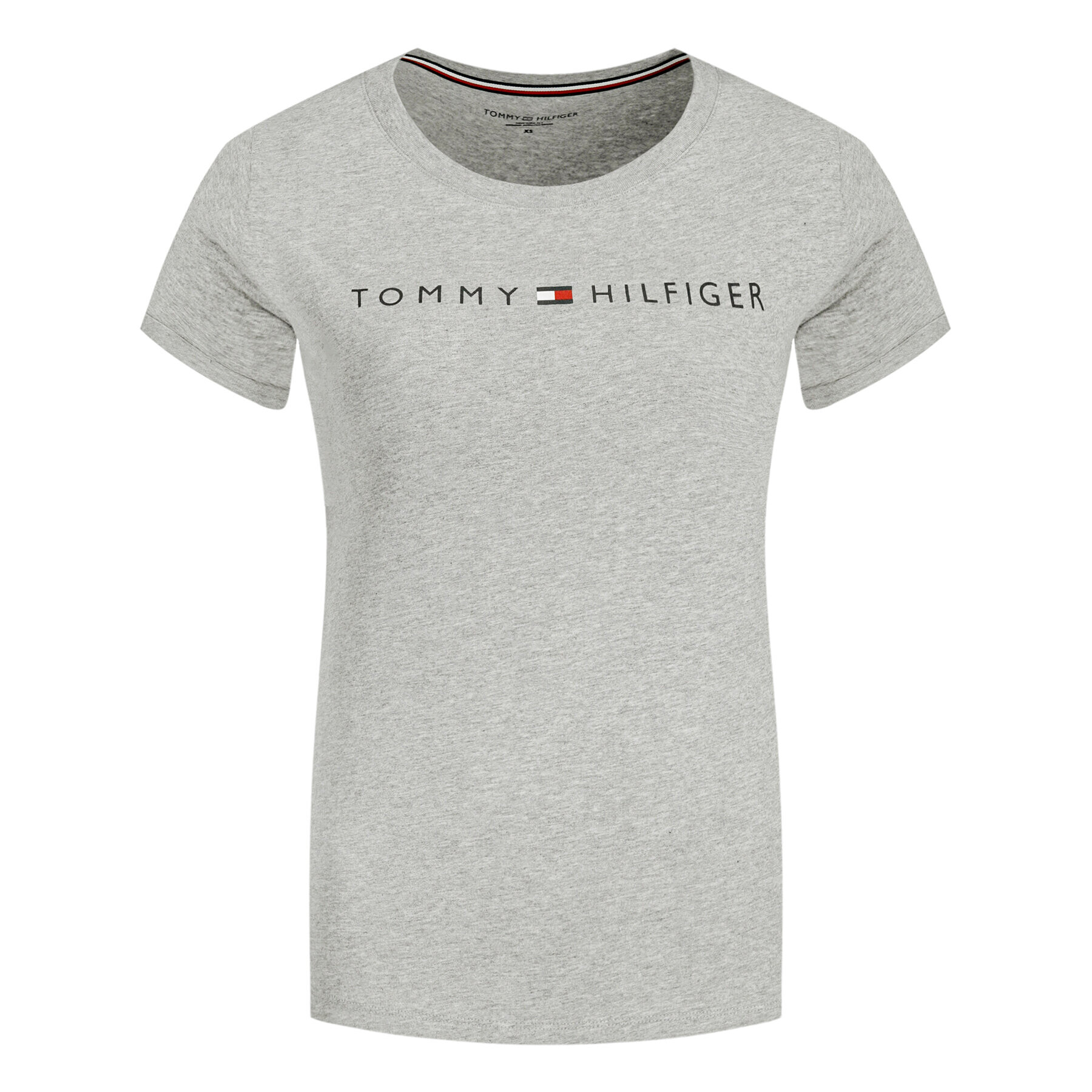 Tommy Hilfiger Тишърт UW0UW01618 Сив Slim Fit - Pepit.bg