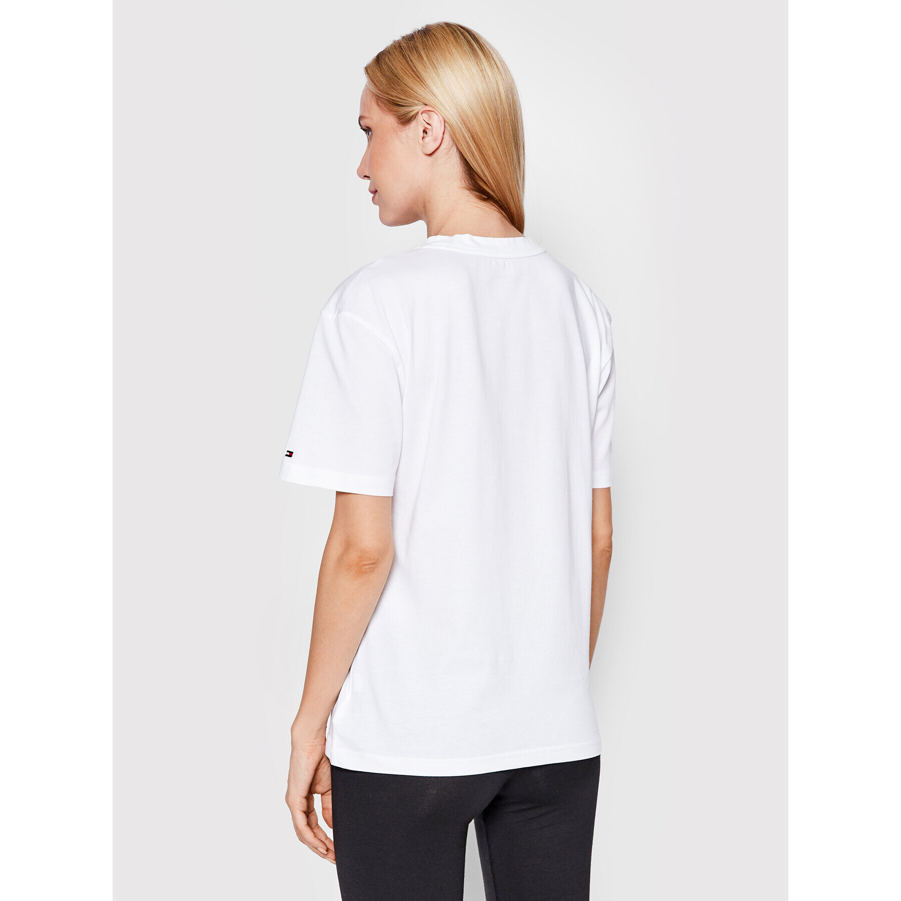Tommy Hilfiger Тишърт UW0UW02262 Бял Regular Fit - Pepit.bg