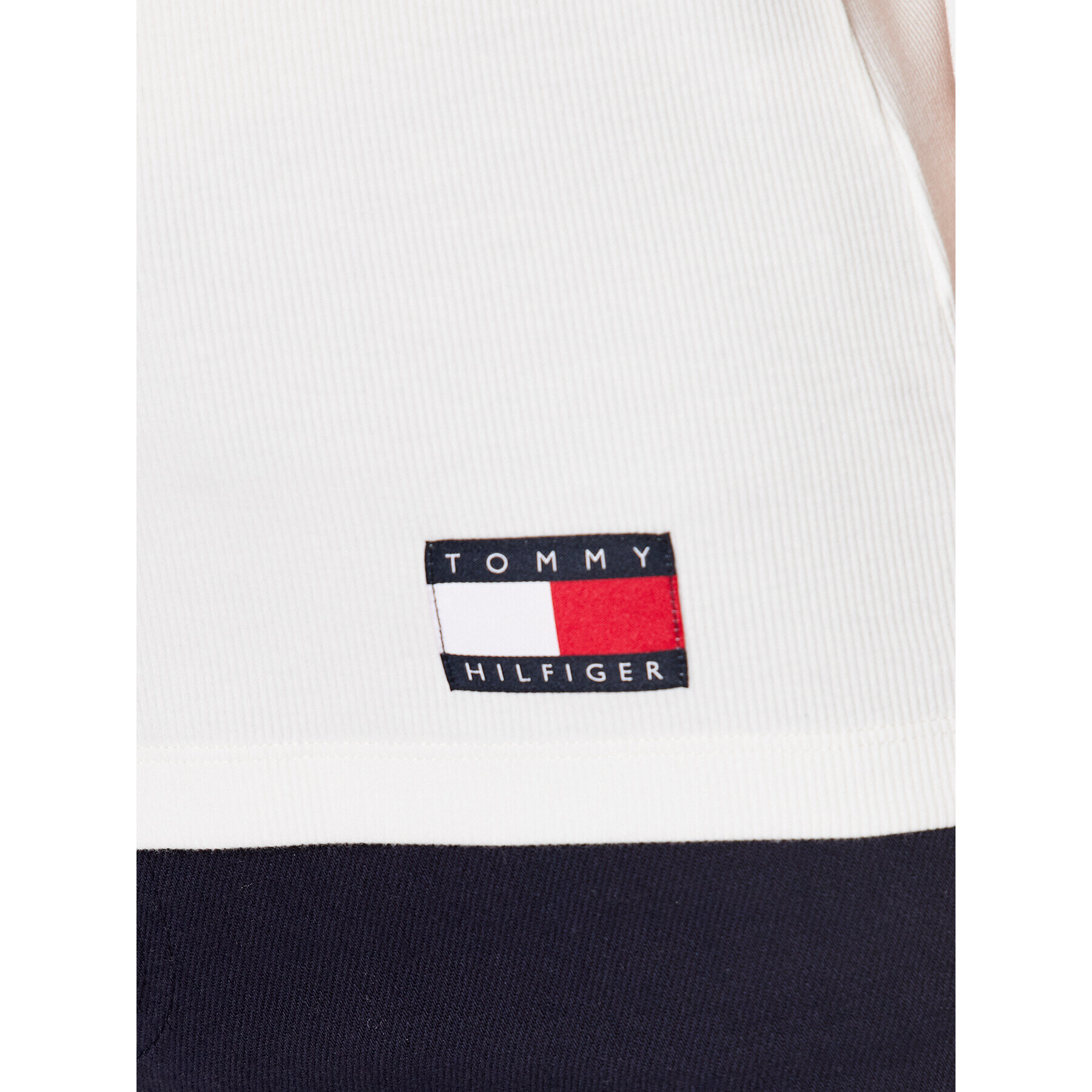 Tommy Hilfiger Тишърт UW0UW04397 Екрю Regular Fit - Pepit.bg