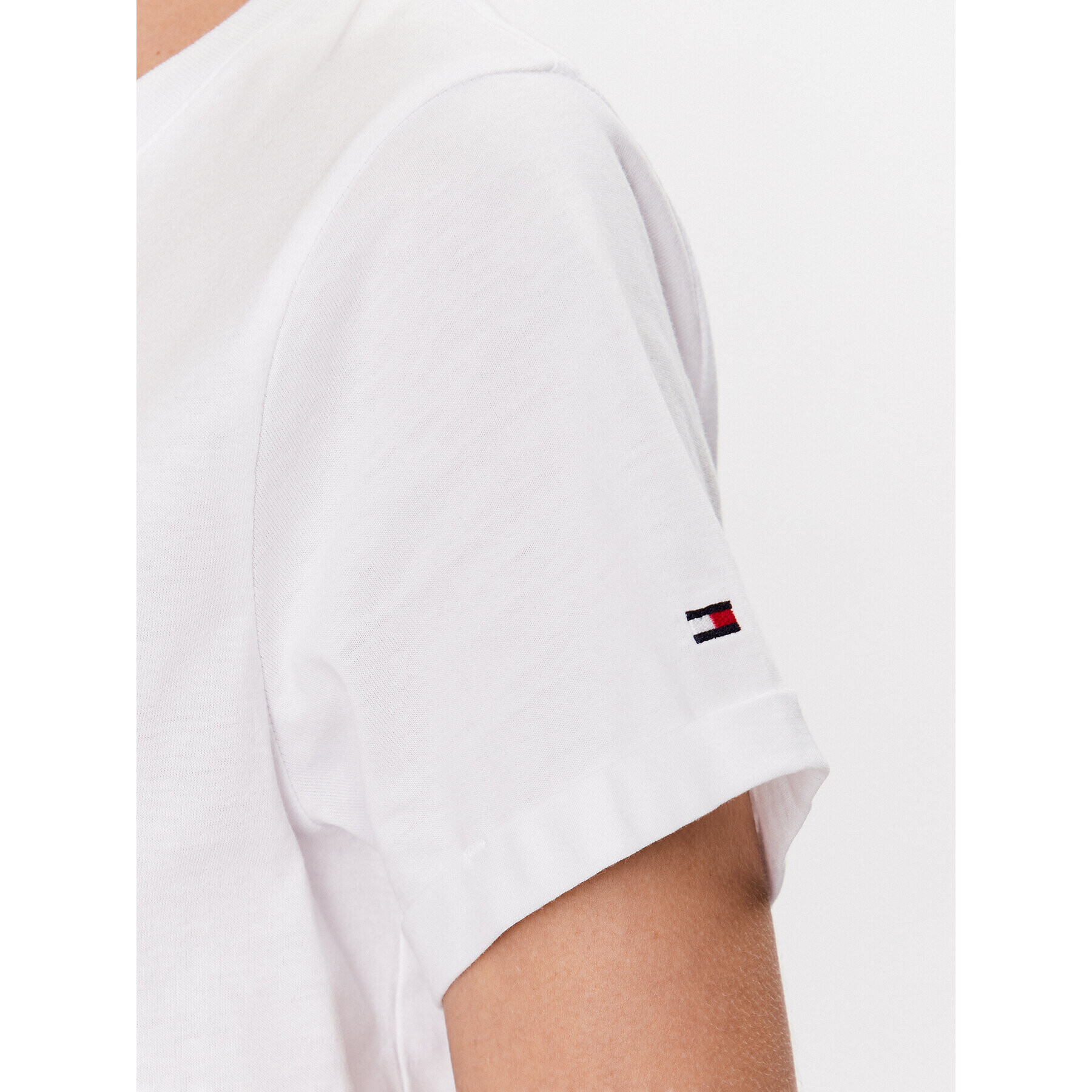 Tommy Hilfiger Тишърт UW0UW04525 Бял Relaxed Fit - Pepit.bg