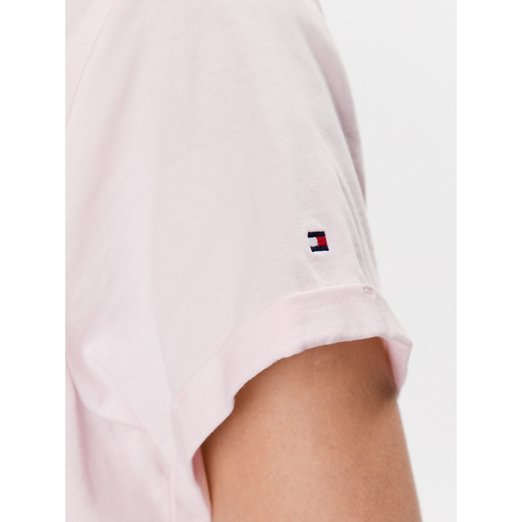Tommy Hilfiger Тишърт UW0UW04525 Розов Relaxed Fit - Pepit.bg