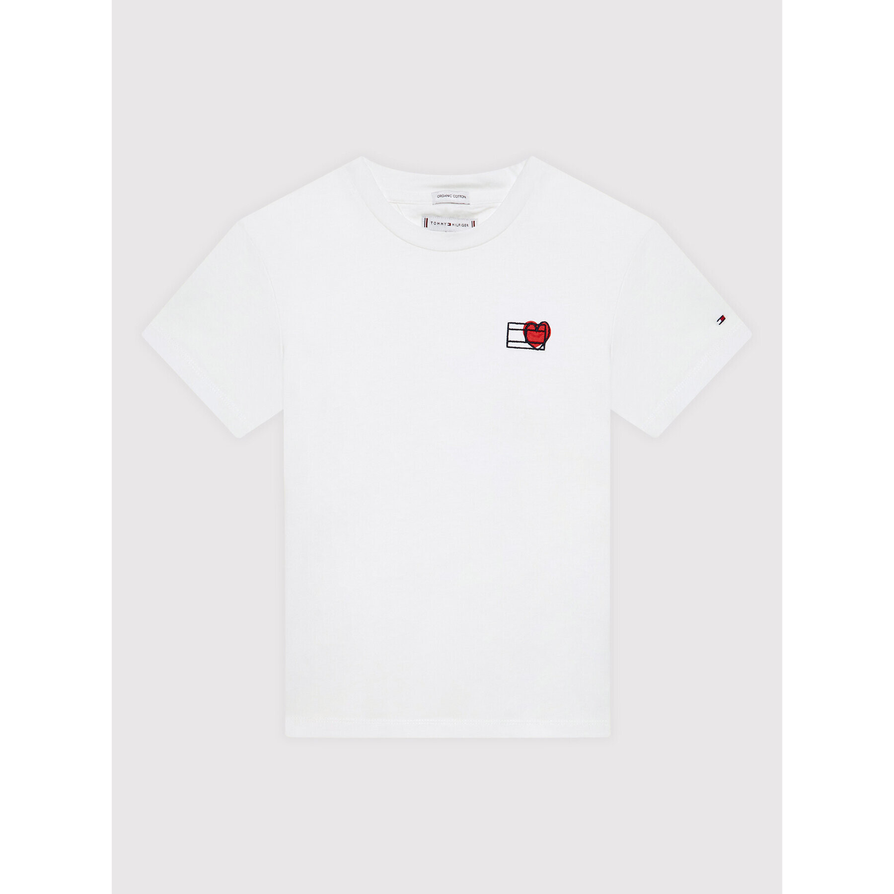 Tommy Hilfiger Тишърт Valentines Day KG0KG06788 Бял Regular Fit - Pepit.bg