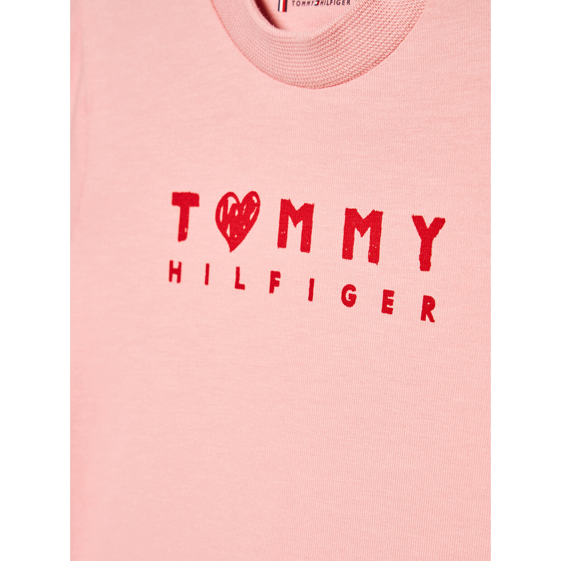 Tommy Hilfiger Тишърт Valentines Day KN0KN01492 Розов Regular Fit - Pepit.bg