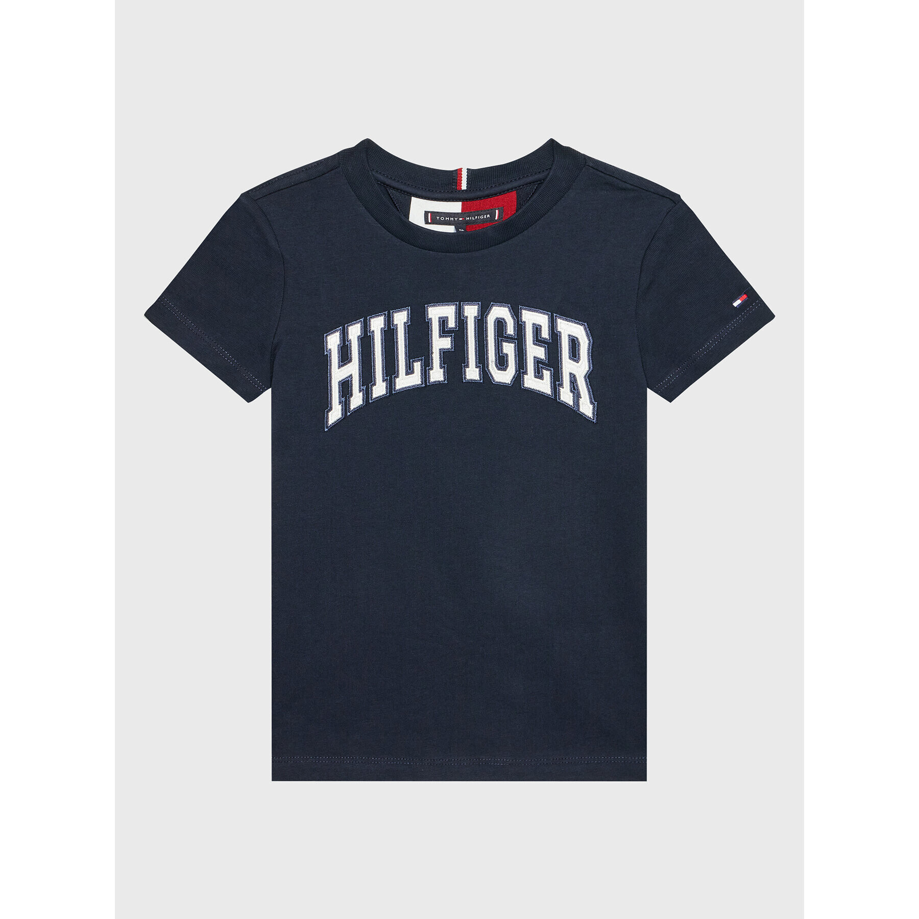 Tommy Hilfiger Тишърт Varsity KB0KB07600 Тъмносин Regular Fit - Pepit.bg