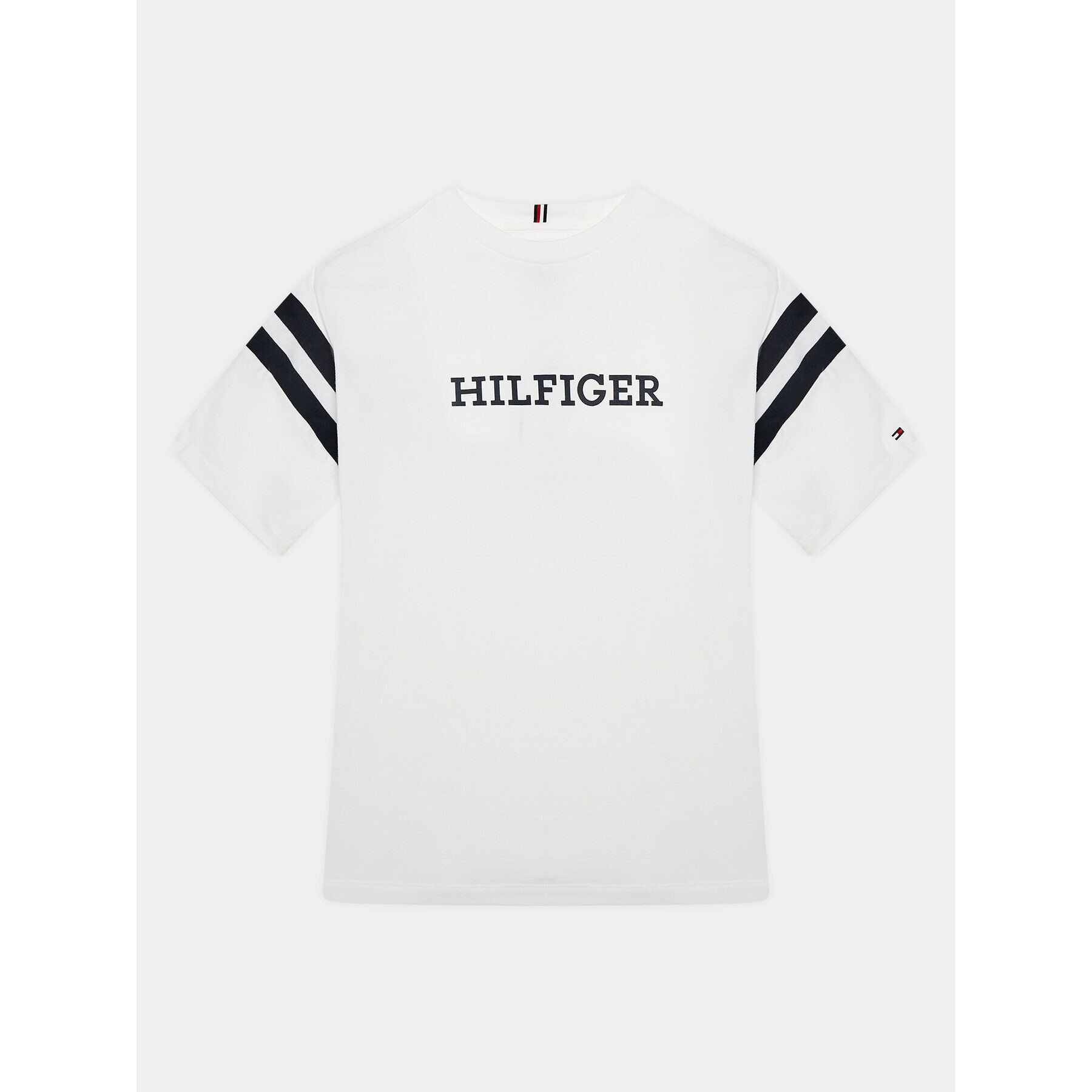 Tommy Hilfiger Тишърт Varsity KB0KB08678 D Бял Regular Fit - Pepit.bg