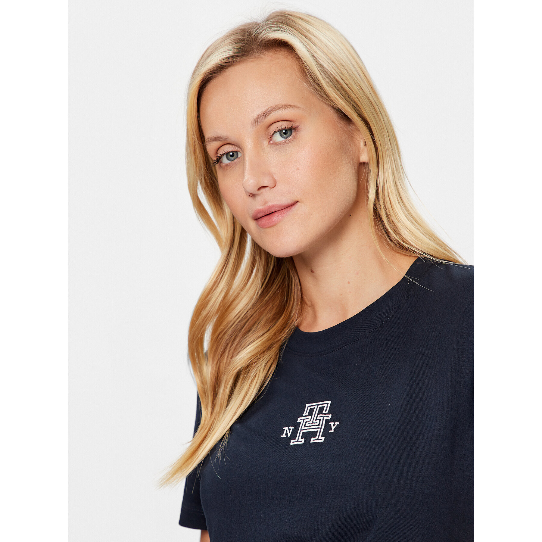Tommy Hilfiger Тишърт Varsity WW0WW38874 Тъмносин Regular Fit - Pepit.bg
