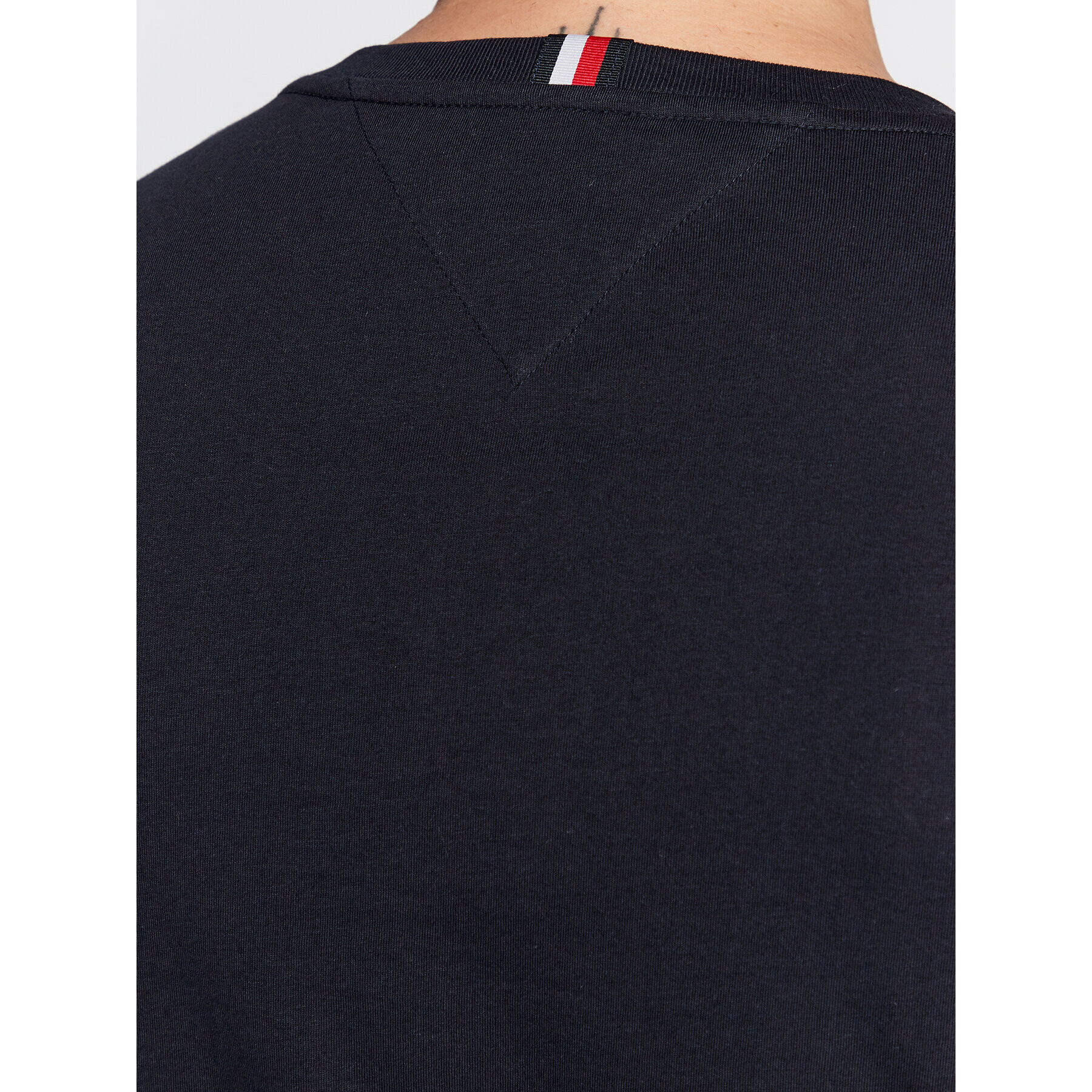 Tommy Hilfiger Тишърт Vertical Gradient MW0MW29668 Тъмносин Slim Fit - Pepit.bg