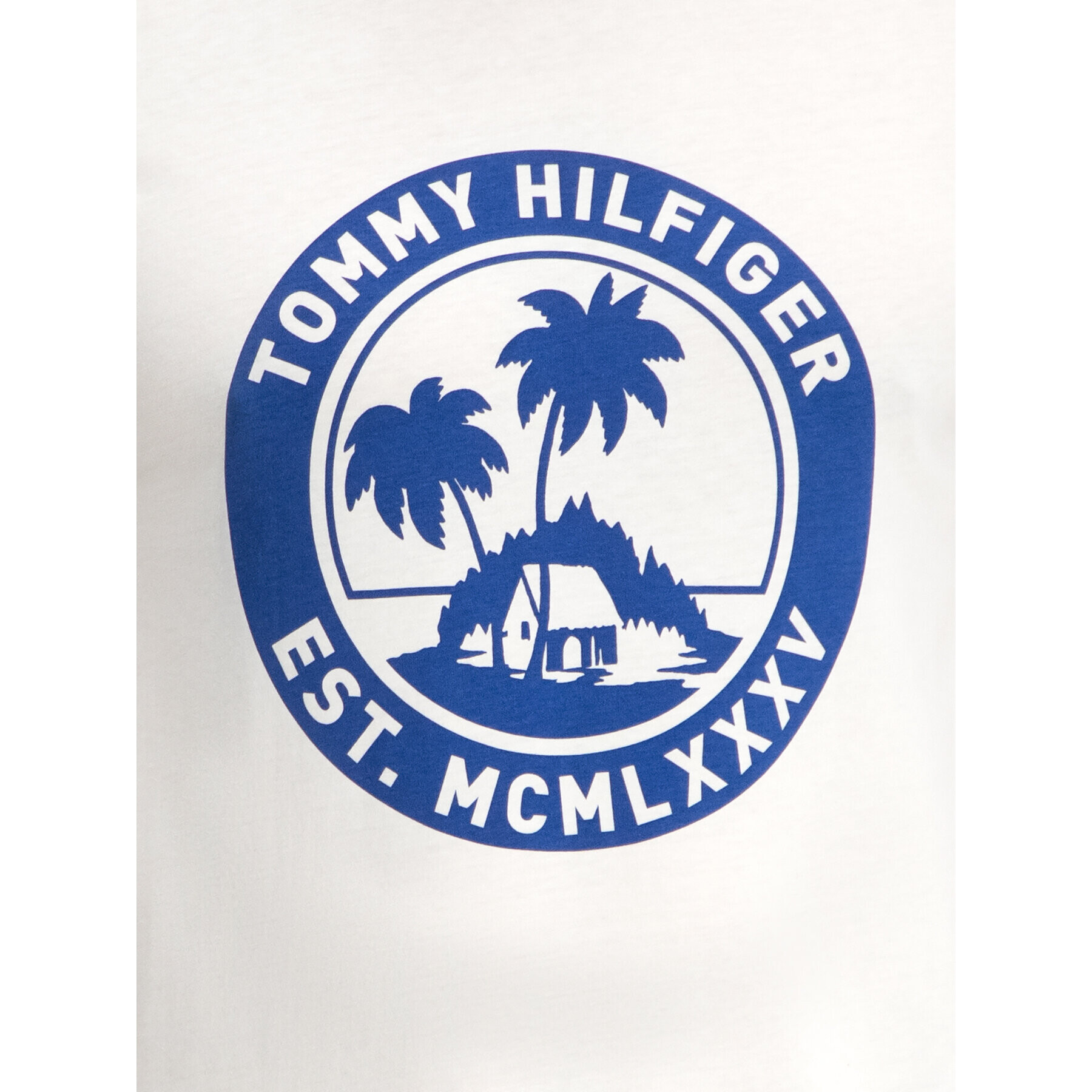 Tommy Hilfiger Тишърт Wcc Coin Scene Tee MW0MWI0842 Бял Regular Fit - Pepit.bg