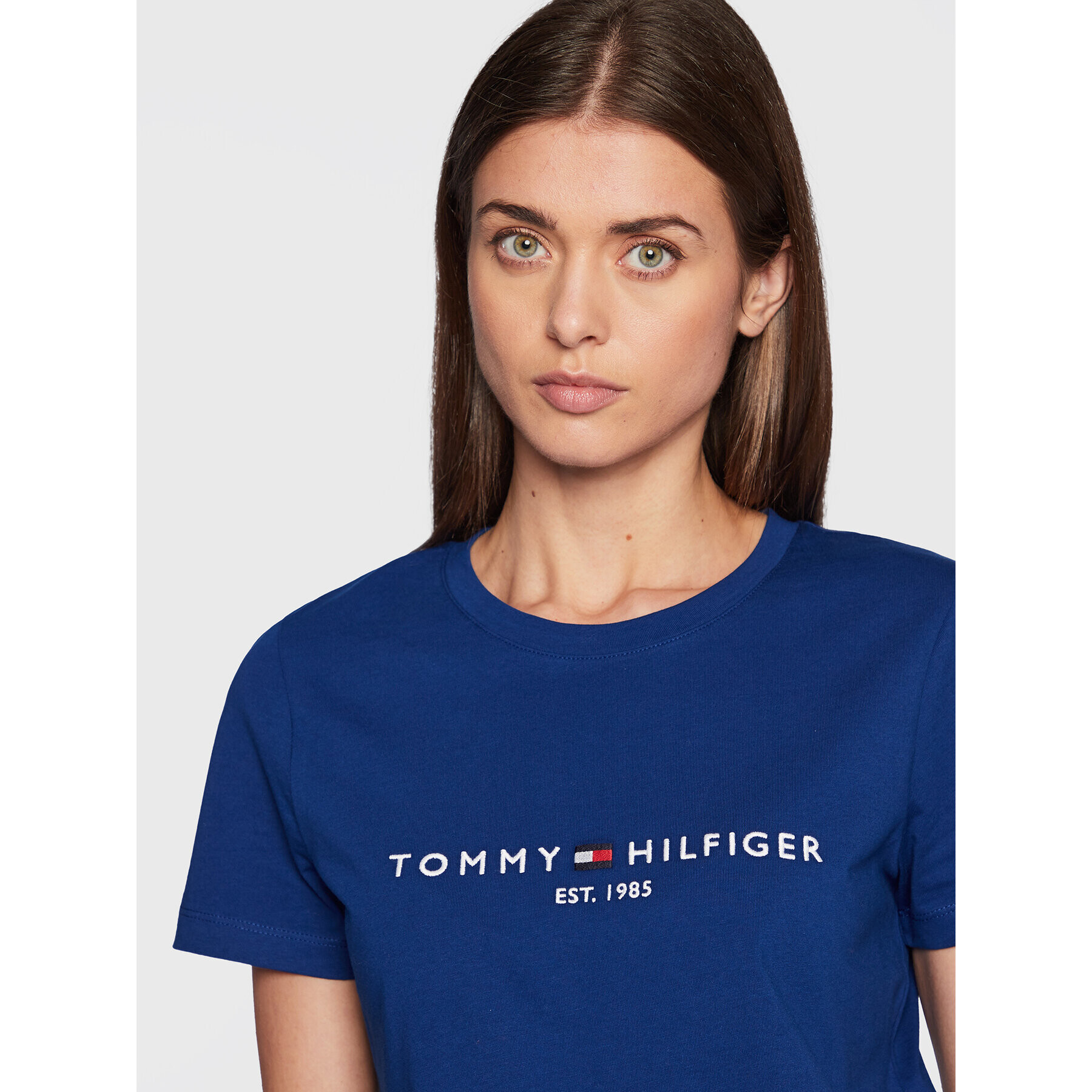 Tommy Hilfiger Тишърт WW0WW28681 Тъмносин Regular Fit - Pepit.bg