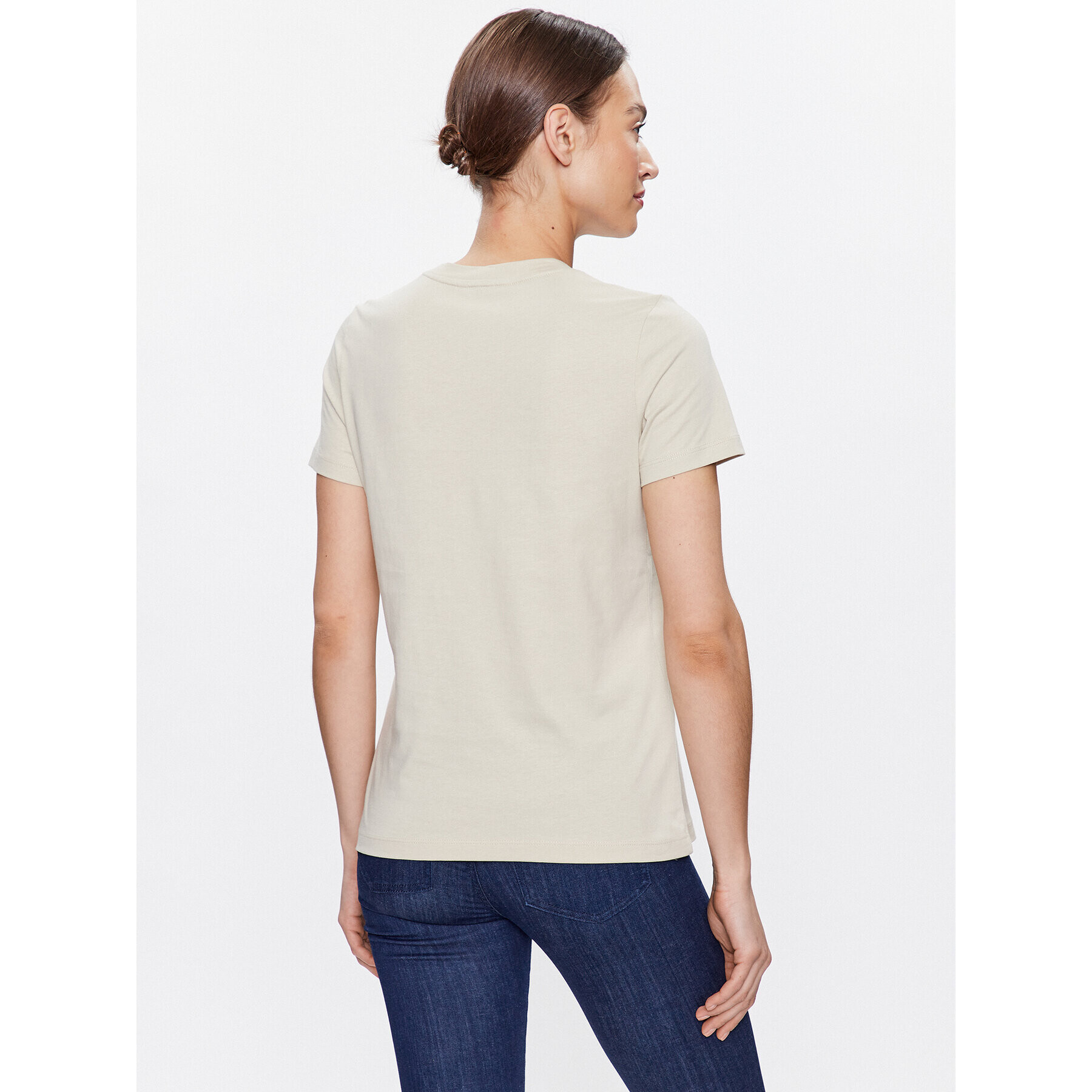 Tommy Hilfiger Тишърт WW0WW37864 Бежов Regular Fit - Pepit.bg