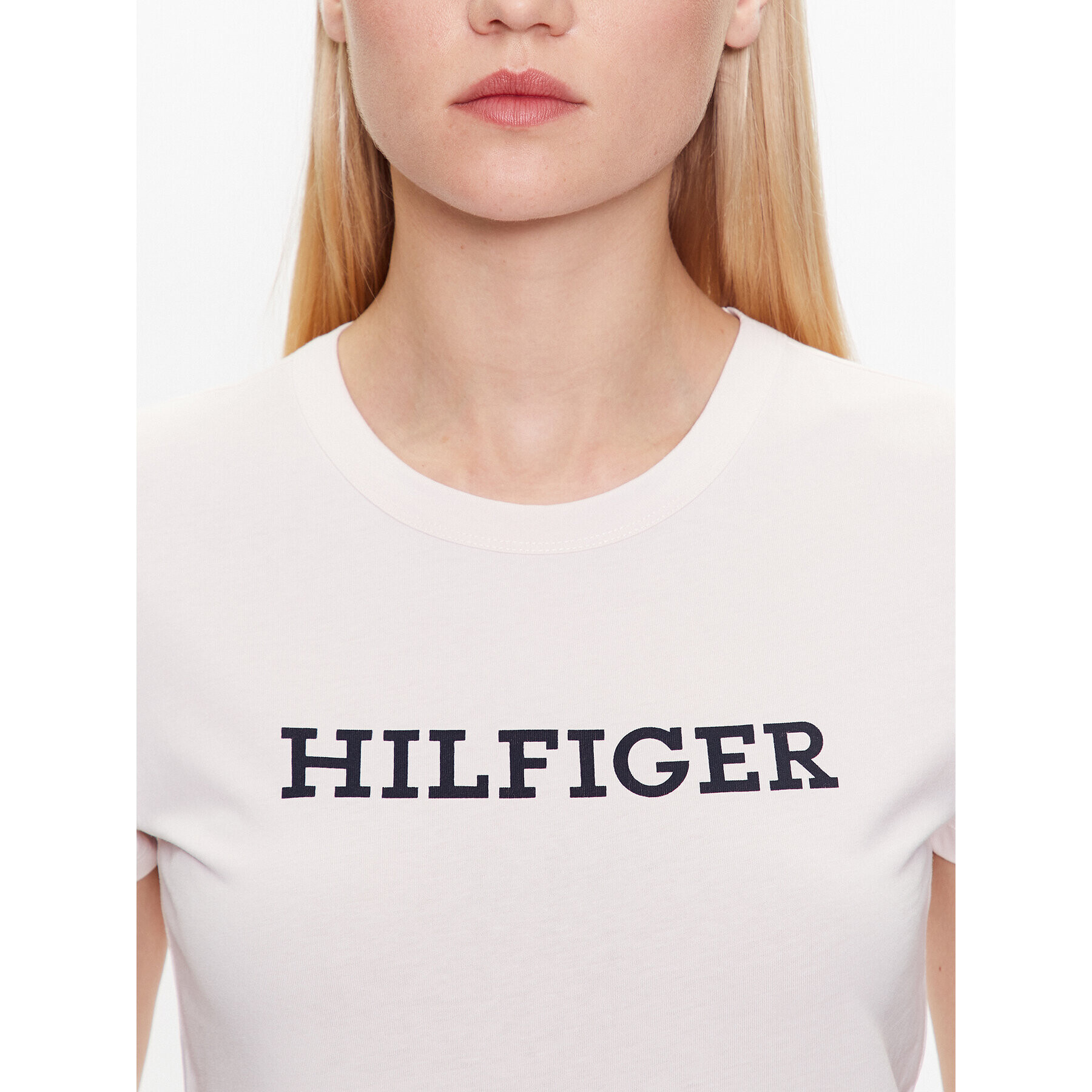 Tommy Hilfiger Тишърт WW0WW38872 Екрю Slim Fit - Pepit.bg