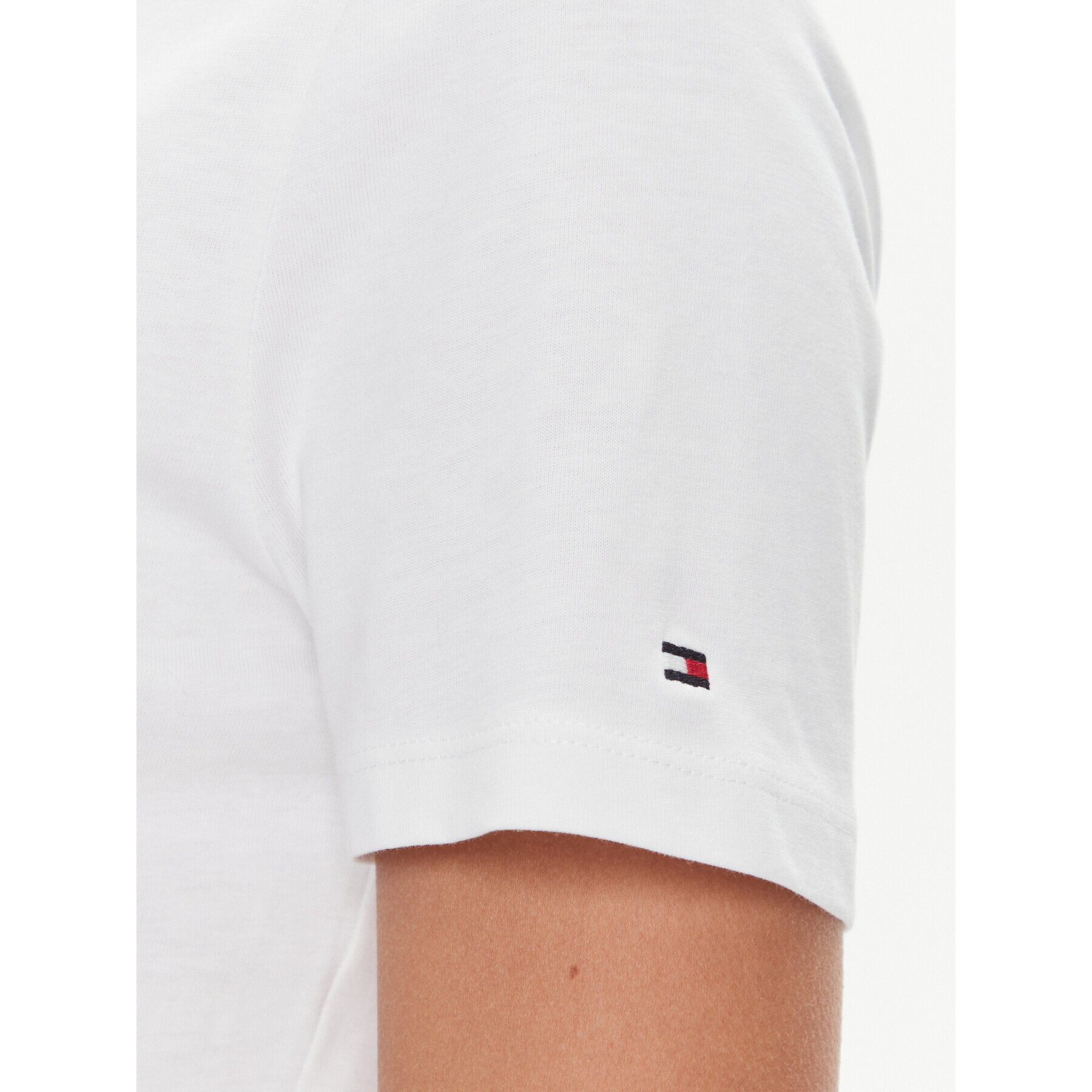 Tommy Hilfiger Тишърт WW0WW40526 Бял Slim Fit - Pepit.bg