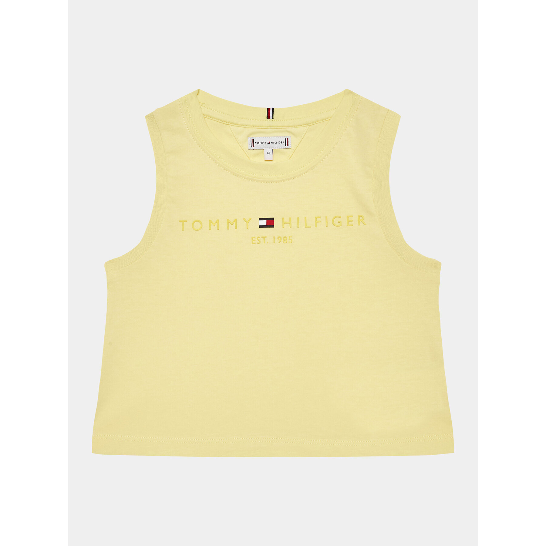 Tommy Hilfiger топ Essential KG0KG07262 D Жълт Regular Fit - Pepit.bg