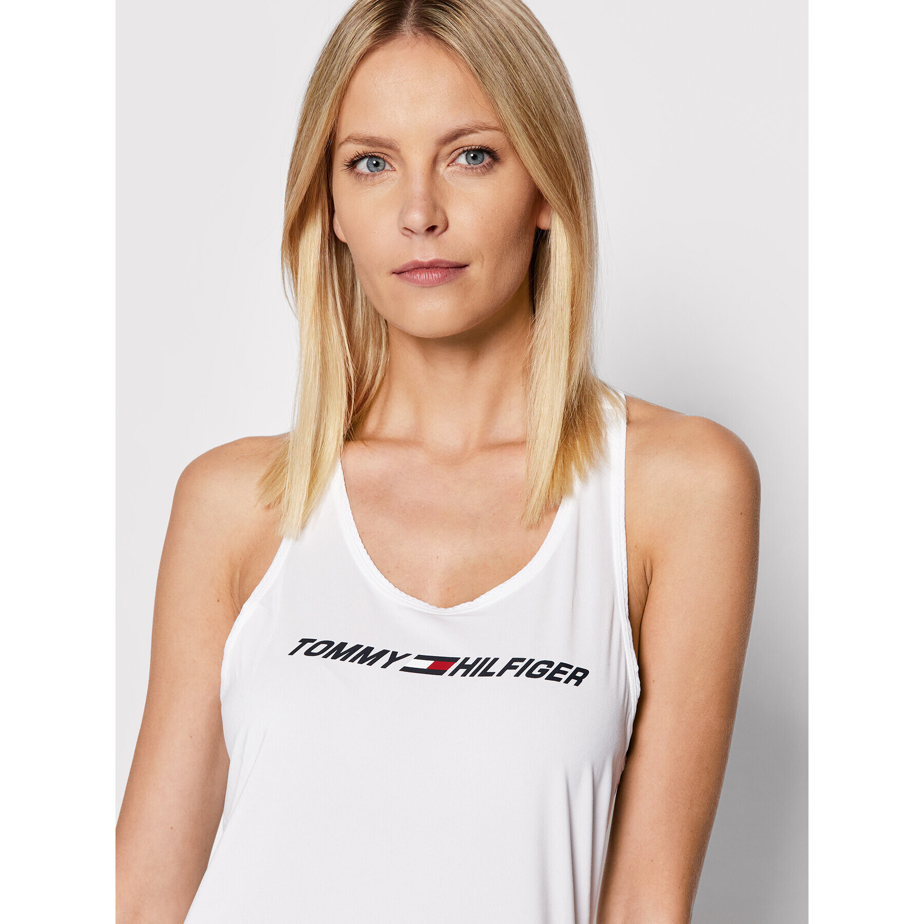 Tommy Hilfiger топ Graphic S10S101198 Бял Regular Fit - Pepit.bg