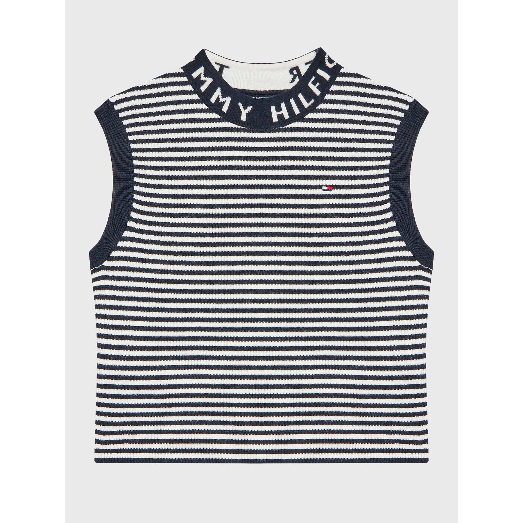 Tommy Hilfiger топ KG0KG06800 Тъмносин Regular Fit - Pepit.bg