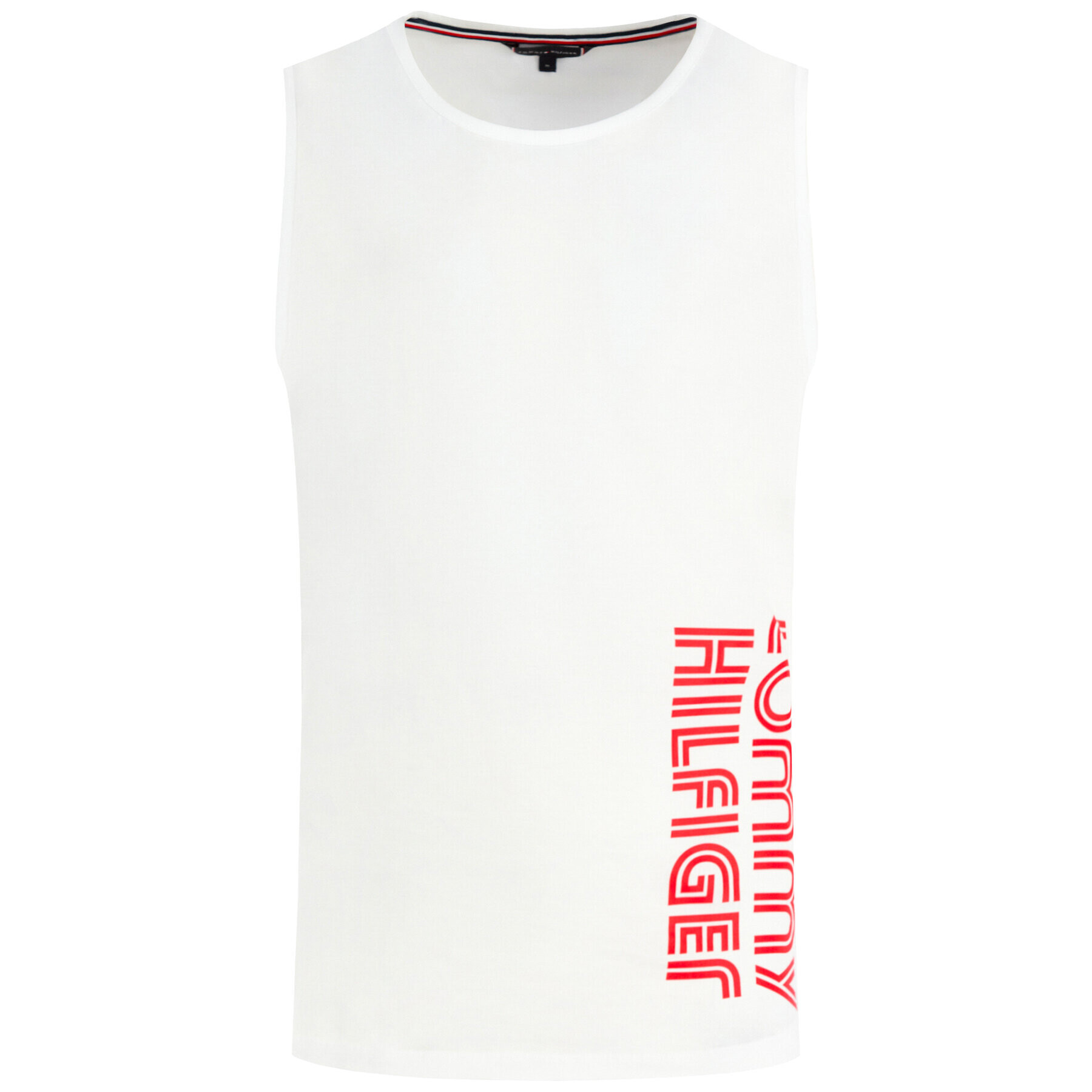 Tommy Hilfiger Топ Retro Logo UM0UM01752 Бял Regular Fit - Pepit.bg