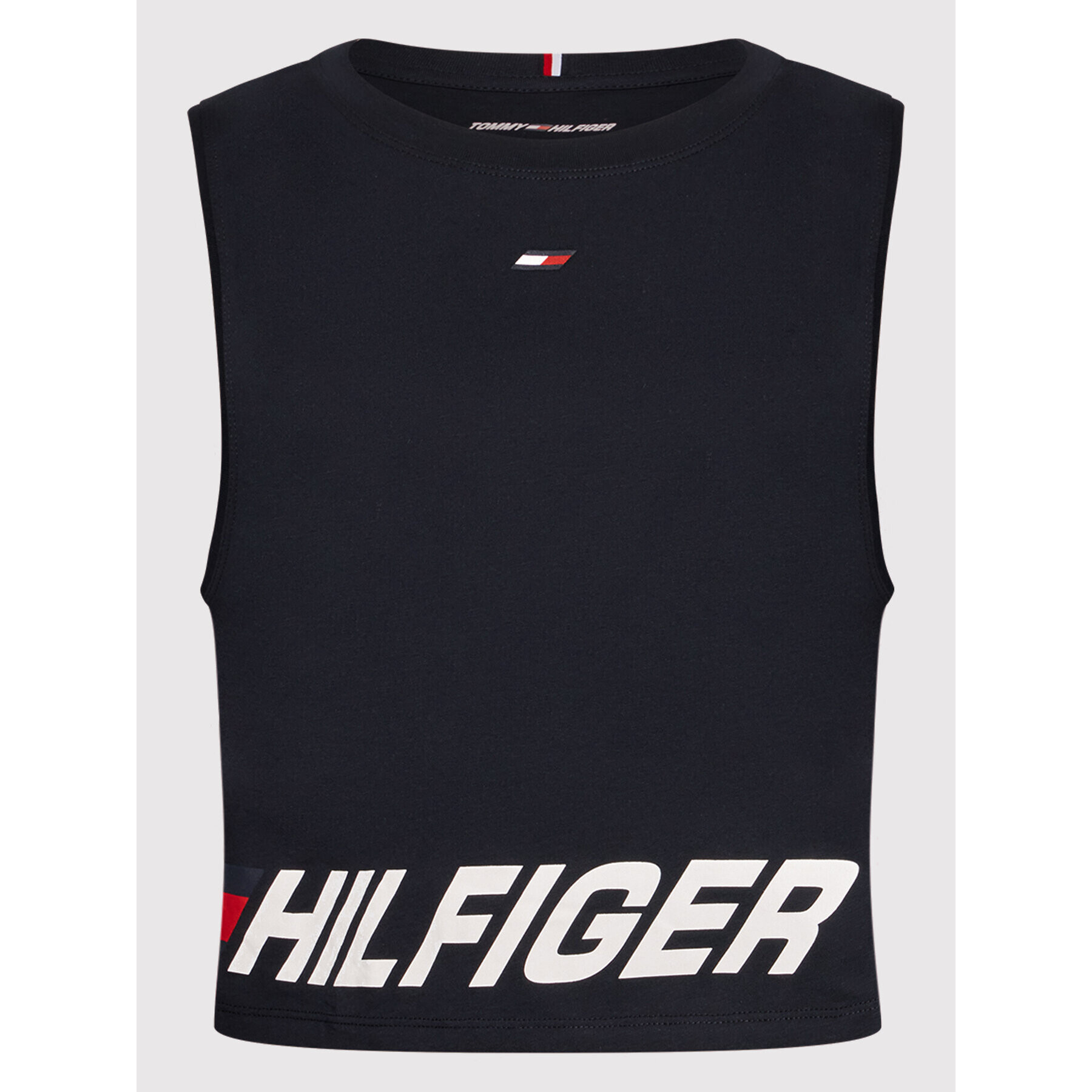 Tommy Hilfiger топ S10S101206 Тъмносин Relaxed Fit - Pepit.bg