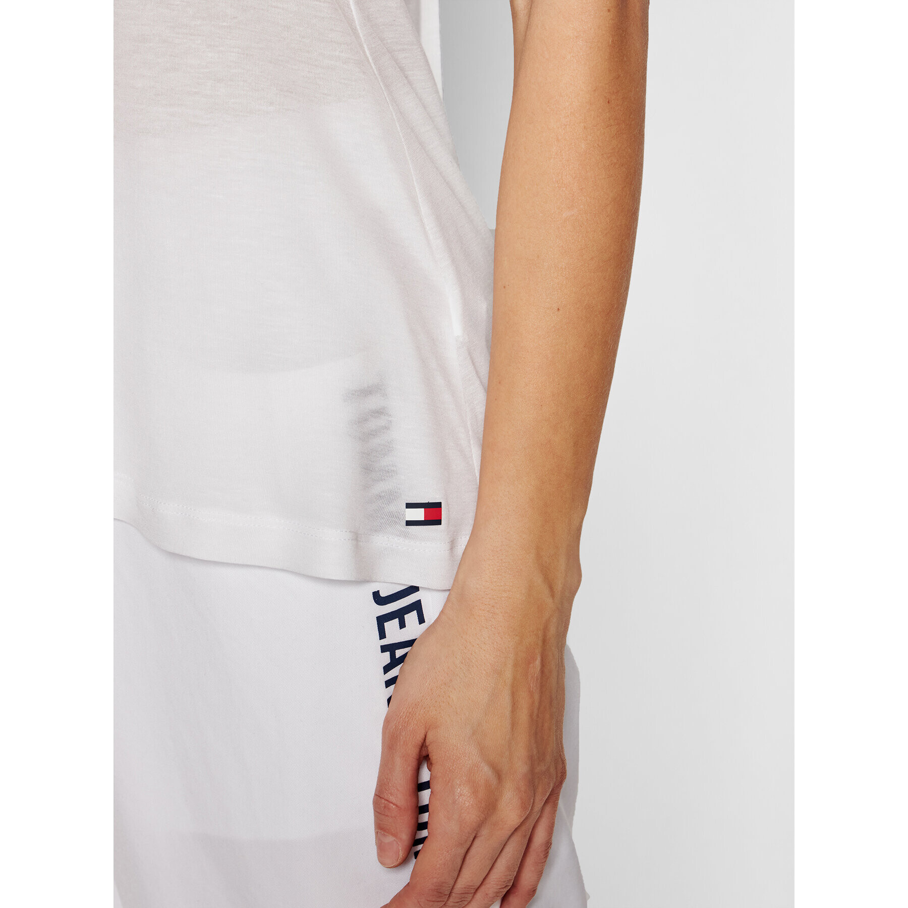 Tommy Hilfiger топ Tank UW0UW02882 Бял Regular Fit - Pepit.bg