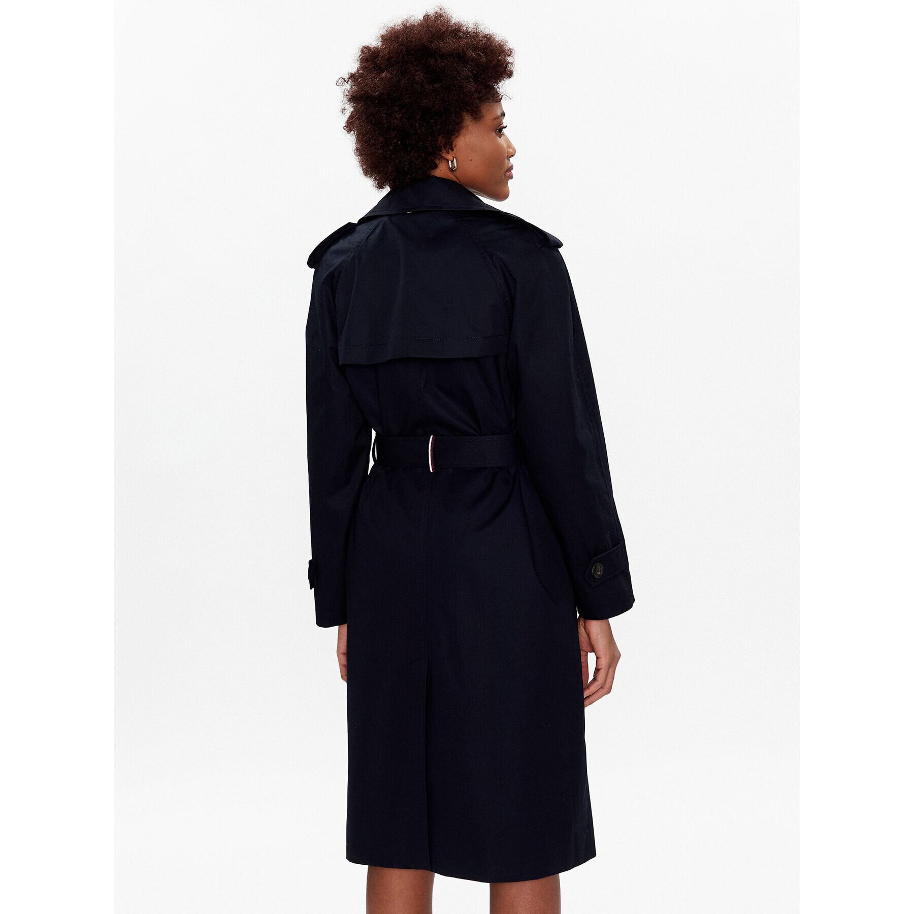 Tommy Hilfiger Тренч WW0WW36960 Тъмносин Regular Fit - Pepit.bg