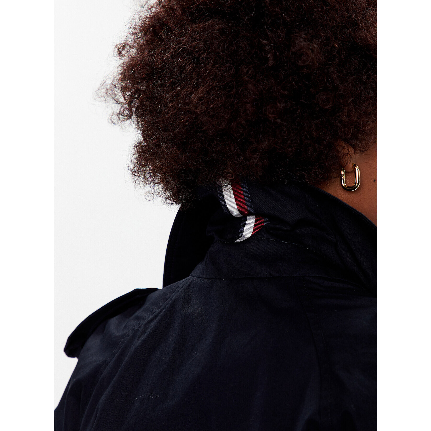 Tommy Hilfiger Тренч WW0WW36960 Тъмносин Regular Fit - Pepit.bg