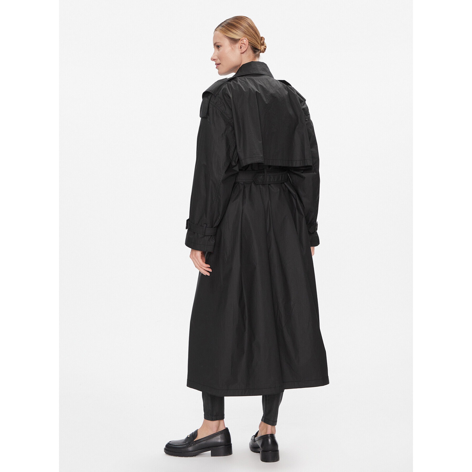 Tommy Hilfiger Тренч WW0WW40483 Черен Oversize - Pepit.bg