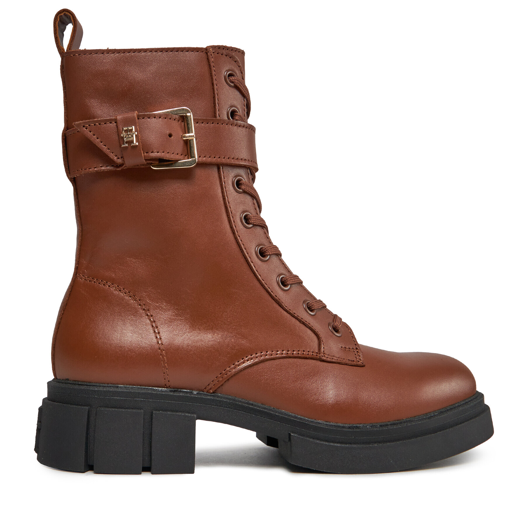 Tommy Hilfiger Туристически oбувки Cool Feminine Bikerboot FW0FW07322 Кафяв - Pepit.bg