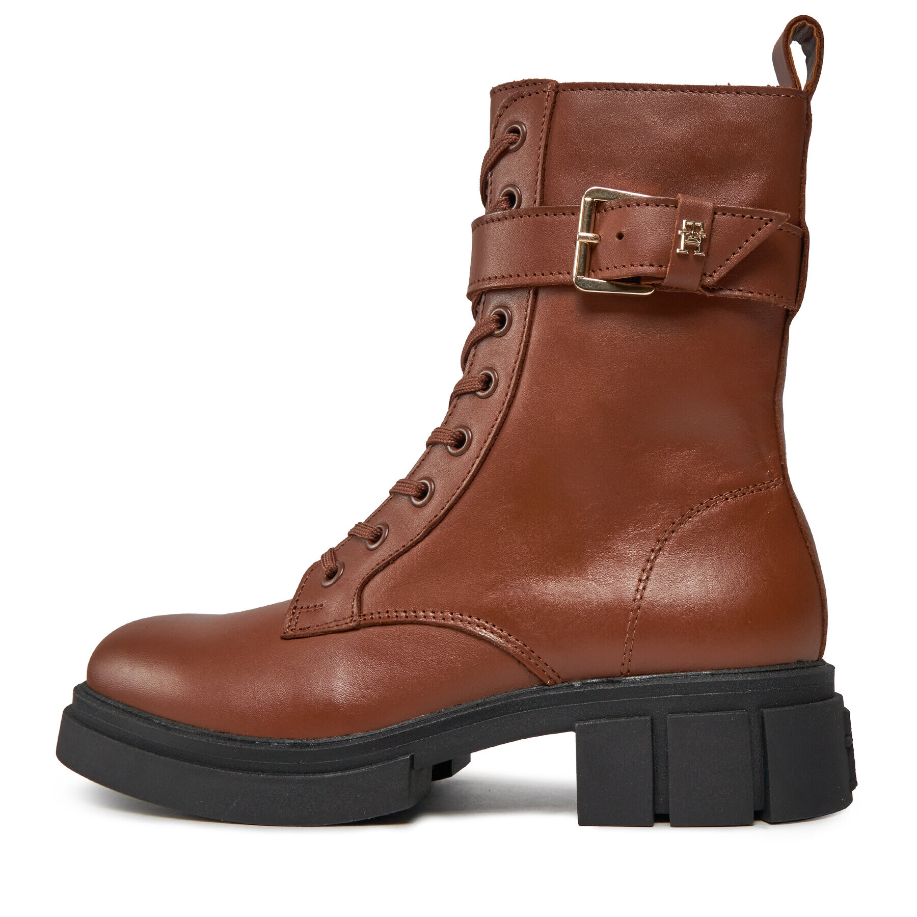 Tommy Hilfiger Туристически oбувки Cool Feminine Bikerboot FW0FW07322 Кафяв - Pepit.bg